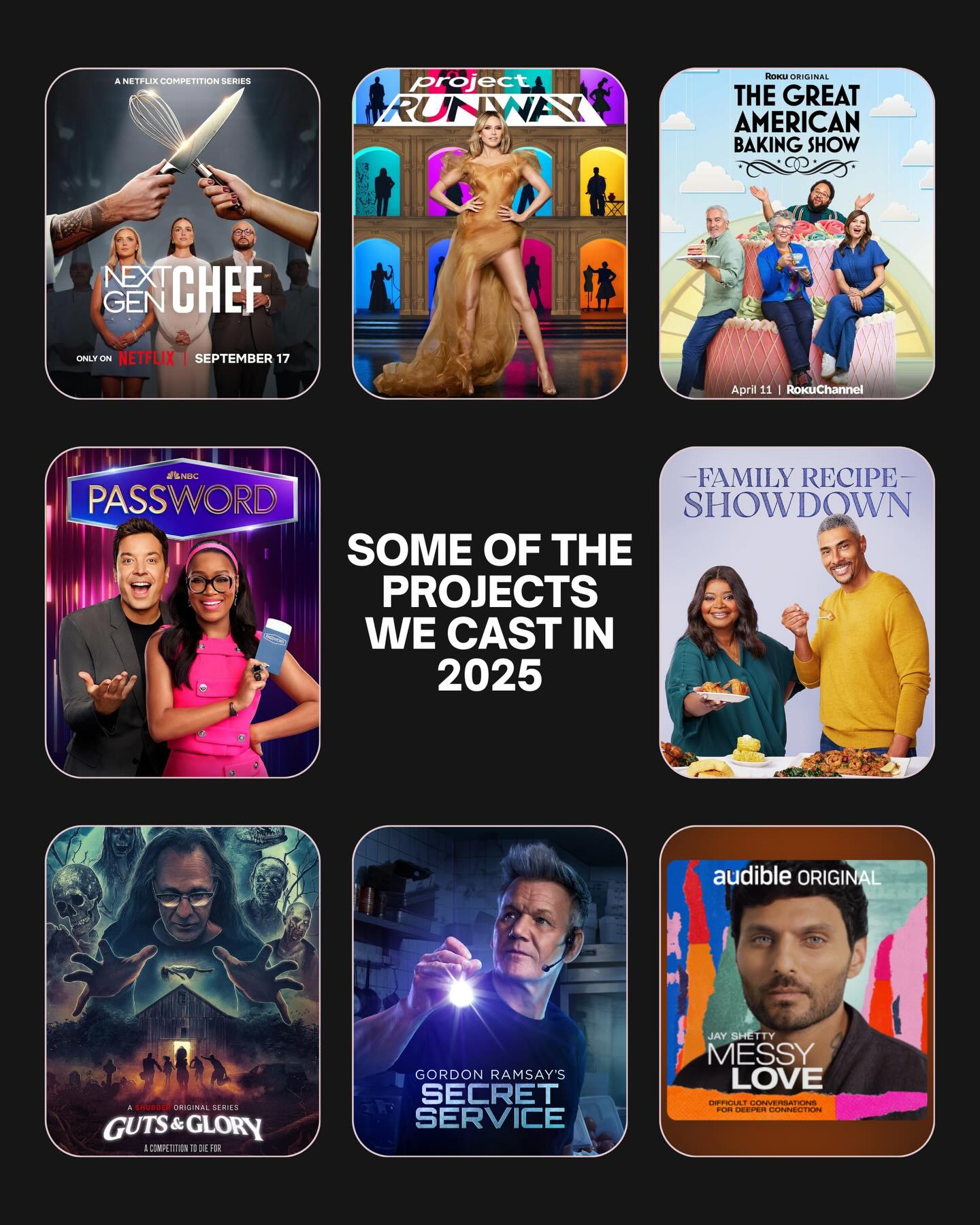 2025 was a dream year - grateful to every producer, network, and platform that trusted us to find their talent, and to every person who interviewed and brought their whole self to the process. 🙏
Can’t wait to see what 2026 brings ✨
#realitytvcasting #tvauditions #castingcall #realitytvauditions #castingdirector