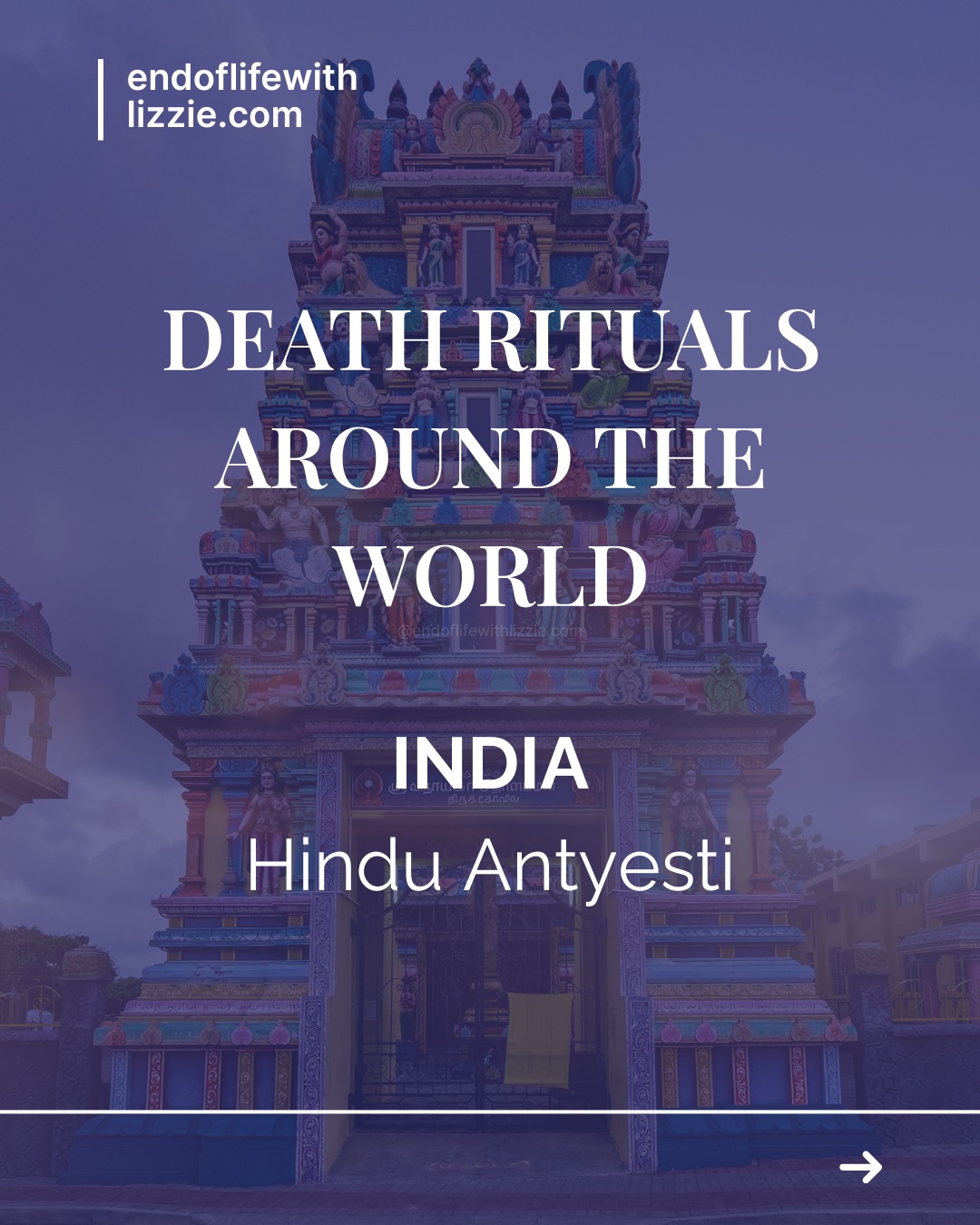 In Hindu tradition, death is not an interruption, it is part of a larger rhythm.
Antyesti, the final rite, exists to honour the body, support the soul’s journey, and help families release with meaning, duty, and care.
Cremation is not seen as destruction, but transformation. Fire returns the body to the elements and carries the soul onward.
Ashes are often offered to sacred rivers.
Rituals continue in the days, months, and years that follow, through Shraddha, remembrance, and ancestral honour - reminding families that grief is not a moment, it’s a relationship that evolves over time.
There is structure here.
Participation.
A shared spiritual language for loss.
It gently asks us:
What might change if death were something we accompanied, rather than something we fought?
#DeathRituals
#EndOfLifeCare
#DeathEducation
#HinduRituals
#LivingWithDeath