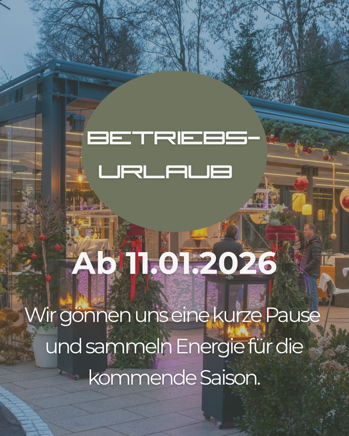 ✨ Wir gönnen uns eine Auszeit ✨
Auch wir sammeln neue Energie, damit wir mit frischer Power in die nächste Saison starten können.
Deshalb machen wir ab dem *11.01.* Betriebsurlaub.
DANKE für die letzte Wochen & Monate. Wir freuen uns auf viele weitere Genussmomente im #wrannissimo 🍕✨🍾
#wrannissimo #pizzalover #veldenamwörthersee