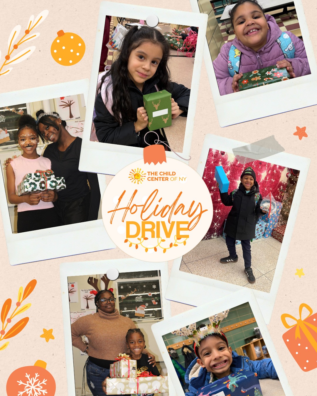 Thank you for making the 2025 Holiday Drive unforgettable!
Because of your generosity, compassion, and partnership, more than 14,000 children and young people across New York City received holiday gifts this year—bringing joy, comfort, and a reminder that they are seen and cared for.
To our donors, partners, and community supporters: thank you for showing up in such a meaningful way. Your support helped turn wish lists into wrapped gifts and made the holidays brighter for thousands of NYC families. We are deeply grateful to everyone who helped make this year’s Holiday Drive such a wonderful success.