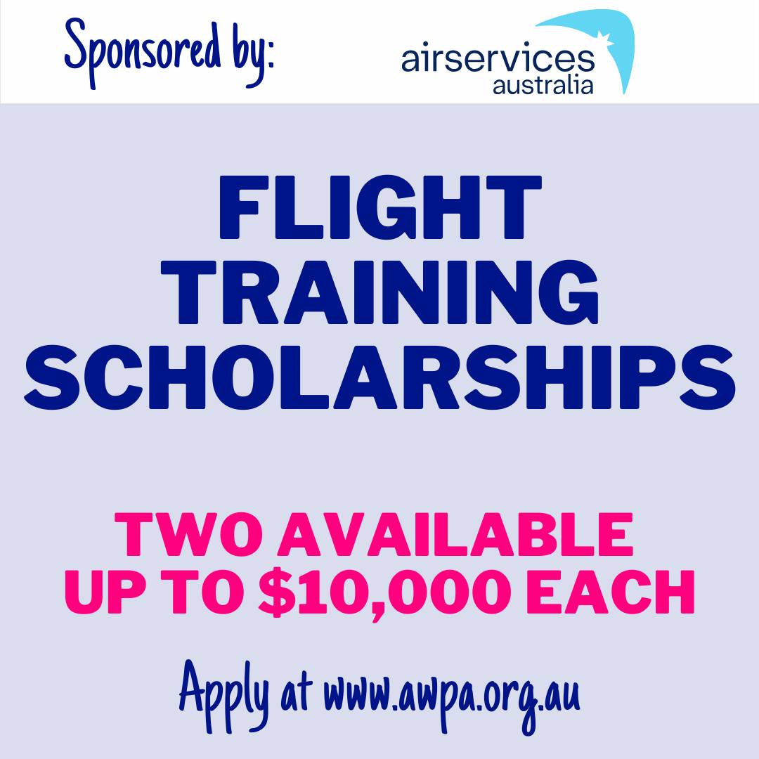 Scholarship Spotlight 🔎 AirServices Australia Flight Training Scholarship
Our long-term supporter AirServices Australia has generously sponsored two flight training scholarships this year, each worth up to $10,000!
The funds are to assist with flight training costs associated with gaining any stage of flying proficiency in either fixed-wing or rotary aircraft from the early stages of training through to Commercial Pilot Licence.
➡️ Category 1 is open to student pilots who have reached their first solo flight.
➡️ Category 2 is open to pilots have logged at least 5 hours cross country flight as PIC in their training enroute to CPL.
You must also hold a current medical.
For more information 👉 https://awpa.org.au/wp-content/uploads/2026-AWPA-Flight-Training-Scholarship-Information.pdf
#AirServicesAustralia #WomenInAviation #AviationTraining #PilotCareers #AviationScholarships #WomenInSTEM #WomenPilots #AustralianAviation #AWPA