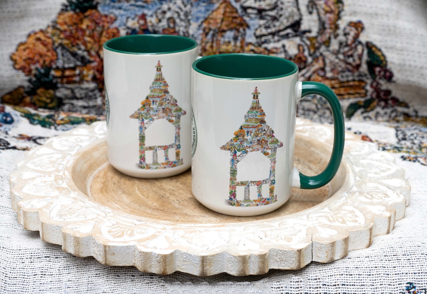 One of my favorite parts of what we do is our custom art process.
We start with your logo and the feeling behind your brand, then translate it into a hand-drawn lifestyle design that tells a bigger story. From there, that artwork becomes flexible. It can live on mugs, blankets, apparel, and so much more, all while still feeling cohesive and true to the original vision.
This custom art created for Mohonk Mountain House is a great example. The details, the color, the sense of place. It was designed once, then brought to life across multiple pieces in a way that feels intentional and timeless.
That’s always the goal. Thoughtful artwork that gives a brand something lasting to build on.