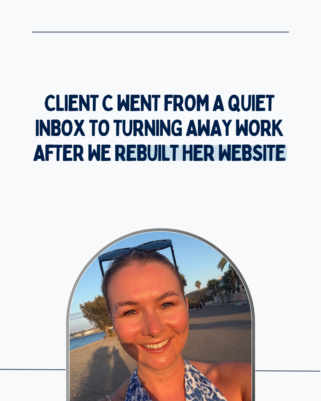 Client C’s inbox was quiet, until we rebuilt her website.
When she first came to me, her site looked lovely but it wasn’t bringing in any new business. People were landing on it, scrolling, and leaving without taking action.
The issue wasn’t her work, or her pricing. It was the lack of strategy behind her website.
We restructured her website so it guided visitors clearly, showcased her expertise, and made enquiring feel easy.
Within a few weeks, enquiries increased and she started booking clients who were happy to pay her premium rate.
This is the difference a strategic website makes. It builds trust before you even get on a call.
If your business has evolved but your website hasn’t caught up yet, DM me ALIGN and let’s change that.