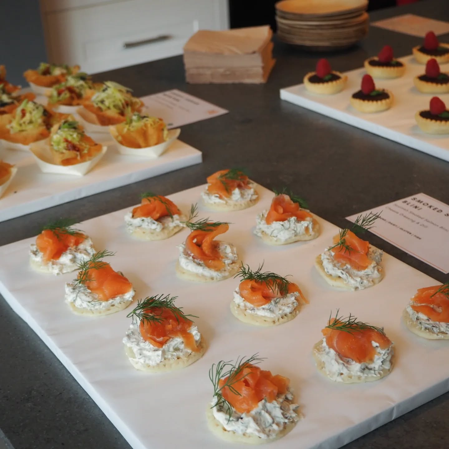 Some cute up-close and personal shots of a few of our canapés 🥠
We have a wide selection on the menu, catering for coeliacs, vegans, and nut allergies.
Set up on any bench space for a self-service event, or hire some of our brilliant staff to serve your guests for you — the choice is yours.
📩 Email to get prices and the menu
#edinburghfood #edinburgheats #edinburghcatering
#eastlothianfoodanddrink #edinburghevents #cheeseandcharcuterie #plattersandboards #scotlandfood #plattersofinstagram #edinburghlife #canapesedinburgh #canapes #corporatecatering