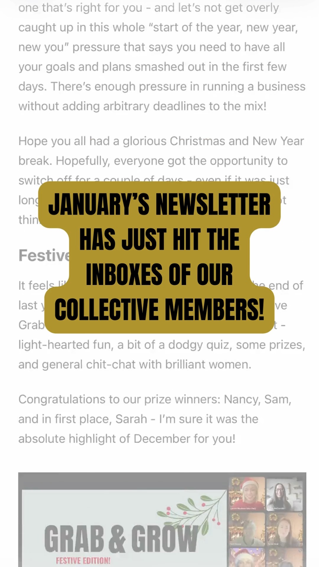 January, but make it gentle ✨
Our January newsletter is live inside the What She Said Collective and it’s all about starting 2026 at your pace.
No hustle culture
No pressure
Just clarity, support and a reminder that you don’t have to do this alone
The newsletter is members-only, so if you’ve been hovering… this is your sign.
👉 Join the Collective via the link in bio
#whatshedsaid #femaleentrepreneursuk #fmbos #womeninbusinessuk #servicebasedbusiness #slowbusiness #intentionalbusiness #businesscommunity #founderlife #buildyourway