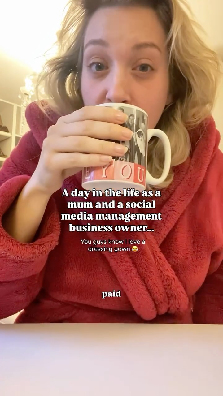 You might have noticed I’ve been a little quiet on here over the last month…I mean you might not, who really gives a crap about how much I’m on here anyway, right 😂
But if you are interested, it was partly intentional, partly not. What was meant to be a short break somehow turned into like a month…and honestly? I’ve just been fed up with social media. Controversial coming from a social media manager, I know. But my creativity for my own page disappeared. I felt stuck in my own head, what to share, what not to share and I completely lost my spark with it. My engagement dropped (which is never fun when you’ve gone viral a few times) and I just fell out of the habit.
So this is me being real and posting what the hell I like. You may even see a name change in the new year. I want this space to be more about my general life, my business journey, and who I am as a mum running that business. There’ll still be family moments, thrifty bits and the chaos of everyday life obvs, but it won’t be the sole focus anymore. And if that means losing followers or dipping below 10k (after working so hard to reach it) then so be it. I’d rather build something that feels authentic, aligned and enjoyable with who I am now than chasing numbers.
Life is full-on right now. I’m a business owner, mum to a five-year-old and also launching a second business (a co-working content studio opening in the new year with my friend). This little “day in the life” shows a small glimpse of what juggling motherhood and my work sometimes looks like: not forgetting the million things I forgot to record because… life.
And before you think I’m tucked up in bed by 8:45pm — absolutely not. Most nights I’m still working, planning, editing or catching up on everything I didn’t manage earlier. Currently I’m navigating growth, creativity, burnout and new beginnings and doing it all in a dressing gown whenever I get the bloody chance 😂 Here’s to the next chapter ❤️💫