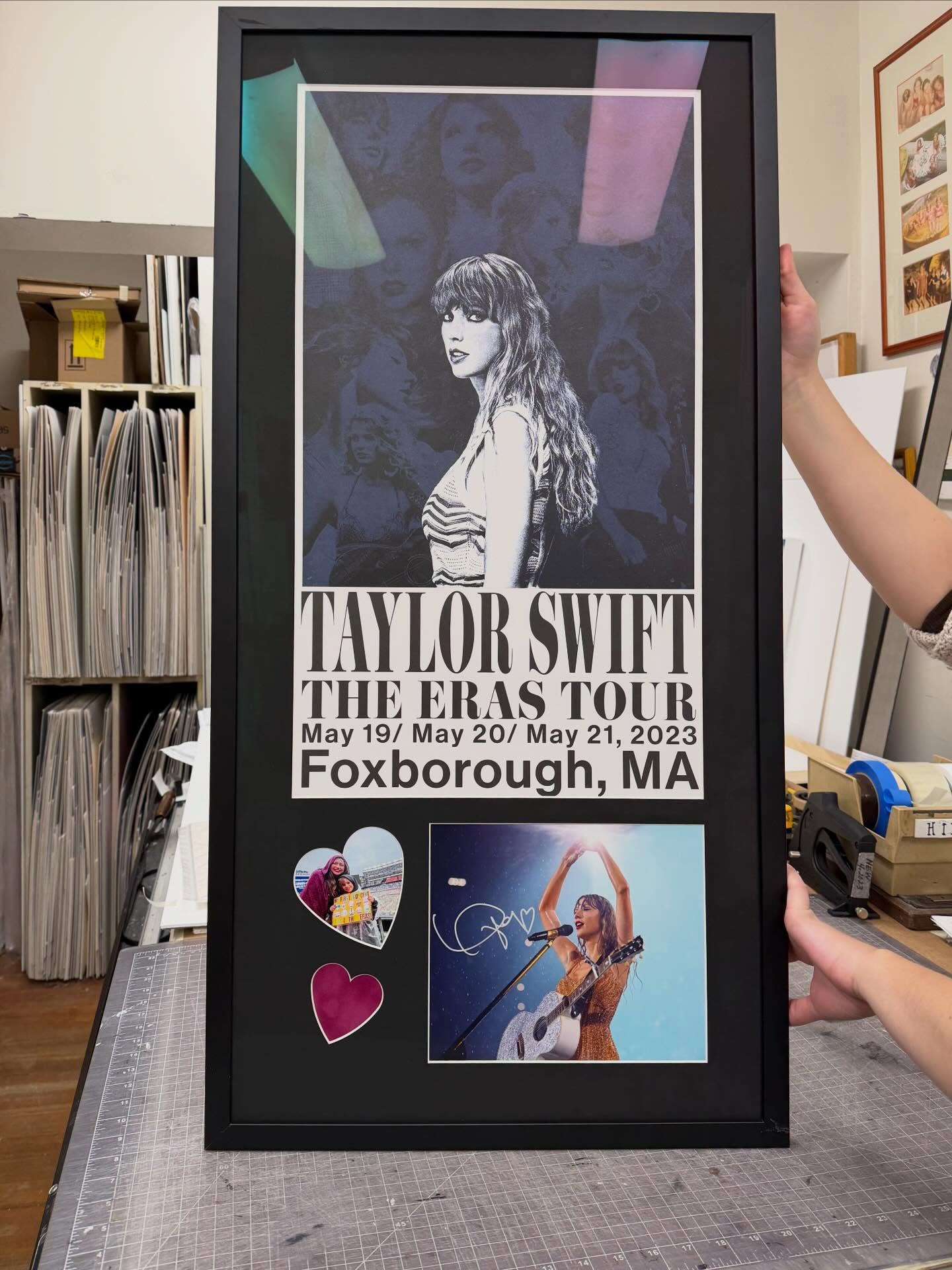 A sampling of some of the fun projects we worked on for Christmas. #taylorswift #jaysontatum #hamiltoncollege #customartframing