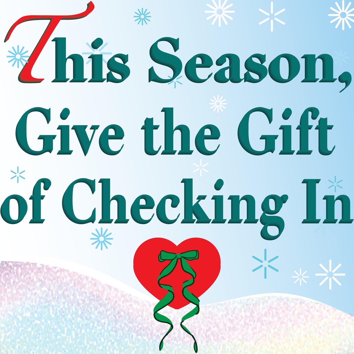 This season, give the gift of checking in ❤️
.
.
.
.
#prevention #checkinwithyourself #mentalhealthsupport #holidays #wctc #community #wellness #happiness