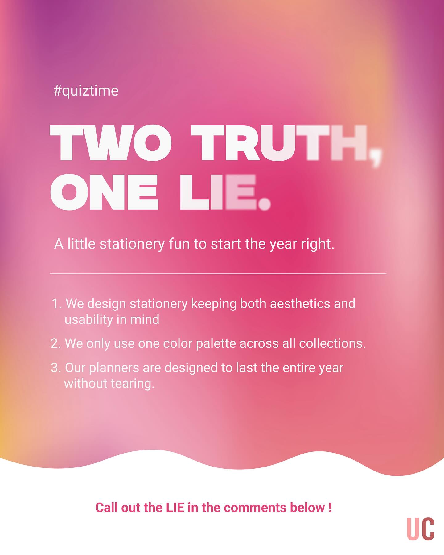 2026 QUIZTIME
Can you identify the ONE lie?🧐
Tell us in the comments.👇
#urjachhedaoffical #2026vibes #Funtime