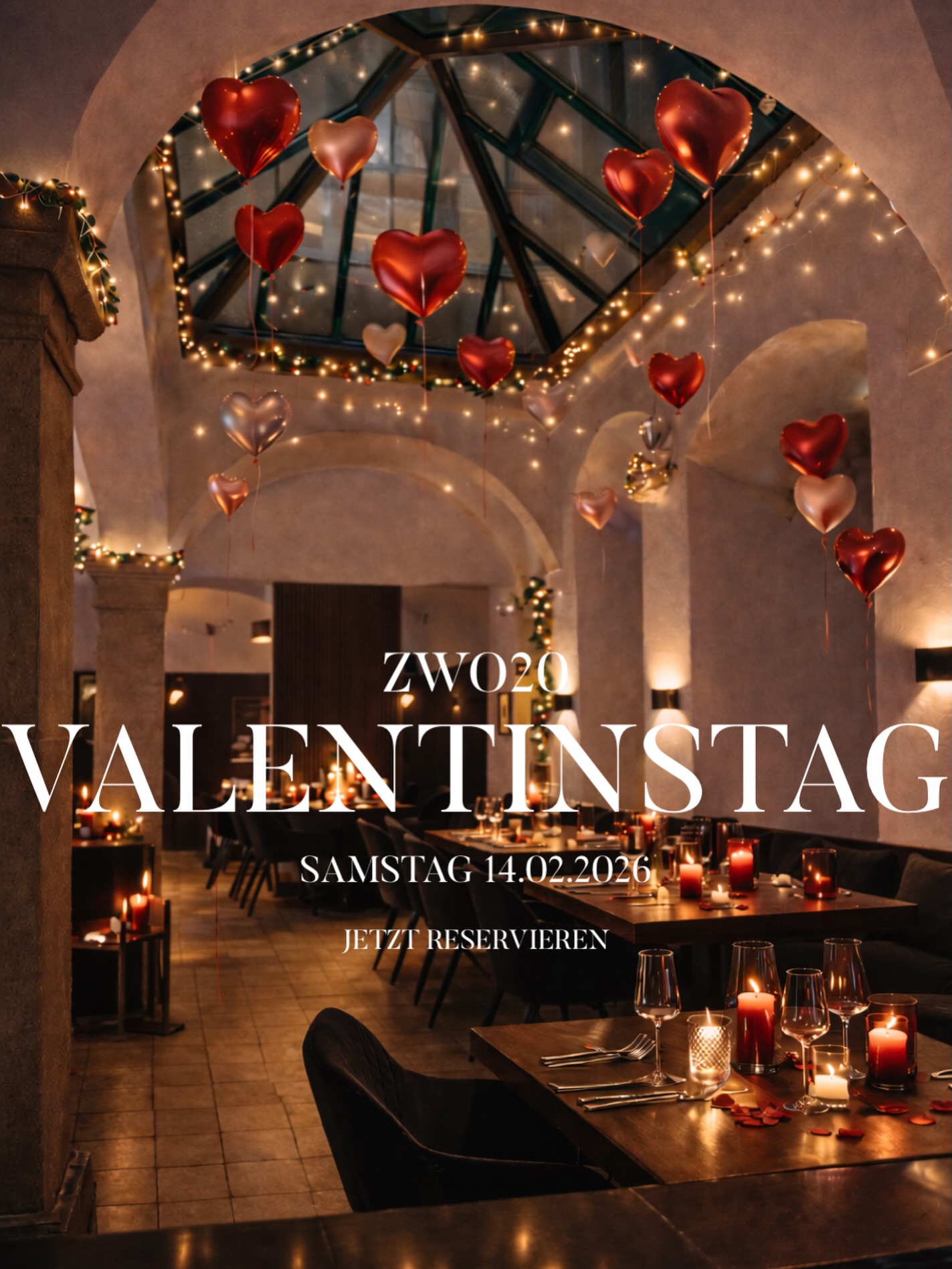 Silvester liegt schon über eine Woche zurück und es wird Zeit für die ersten Veranstaltungen im Zwo20! ✨
Neben unserem Paint x Wine Abend am 29.01 wird es schon bald Zeit für die Lieeeeebe!
Wann: Samstag 14.02.2026
Uhrzeit: Nach eurer Wahl!
Was erwartet euch: Ein in Liebe getauchtes Zwo20, unsere leckere Februar a la carte Karte UND ein feines 3 Gang Menü zur Wahl!
Reservierung ab jetzt telefonisch, per Mail oder online!
Ps: denkt daran! Es ist jeden Tag Valentinstag 😉♥️
#zwo20passau #restaurant #event #valentinstag #wirfreuenunsaufeuch