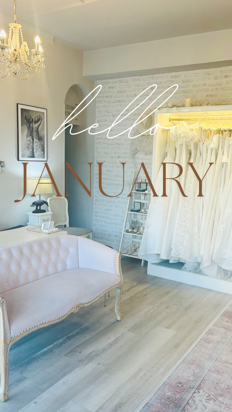 Hello J A N U A R Y 💍 We are back open and excited to meet all of our new brides to be. See our existing brides at your alterations appointment and generally feel the LOVE! If you’ve not found your dream dress yet, what are you waiting for? Book to see us this January and let us find it with you @mayandgracebridal Book Now 💍 #surreybridalboutique #mayandgracebridal #modernbride #surreybride #bridetobe