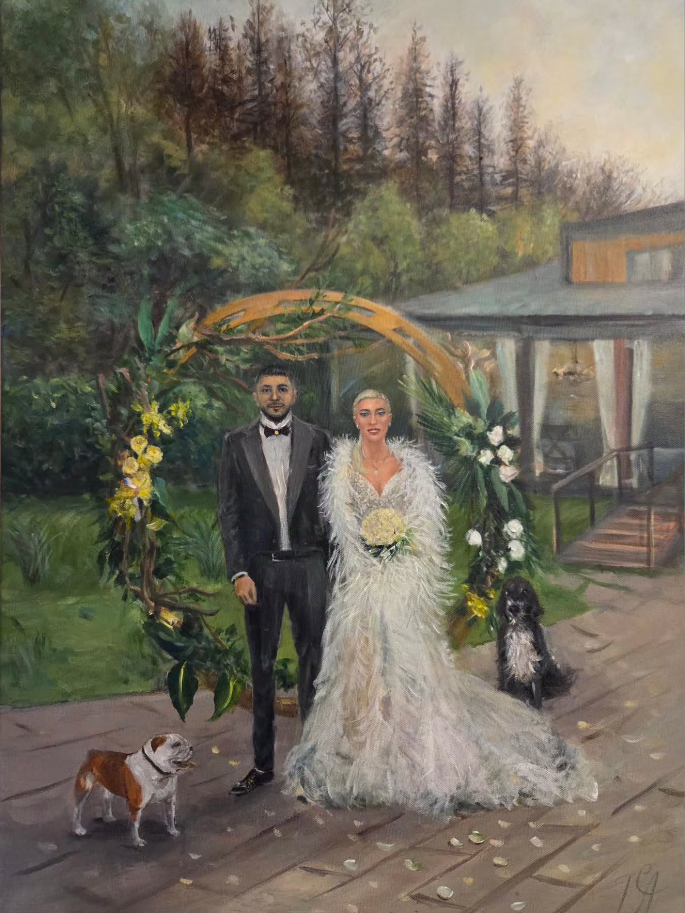 Александра и Никола 💍🎨
Локация: @pasarellake.club
#сватбенподарък #сватбенакартина #сватбенхудожникнаживо #горскасватба #сватба2025