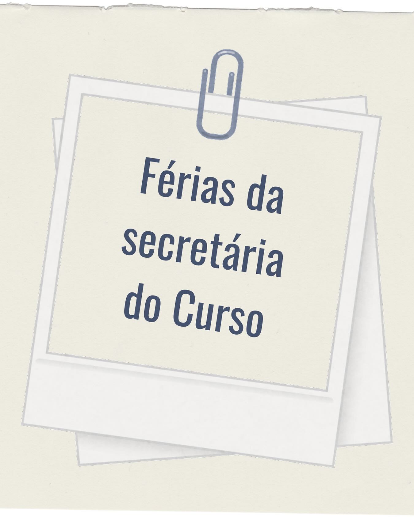 Ano novo, semestre ainda velho. Voltamos do recesso pra finalizar 2025.2. Nesta semana, a secretária do Curso, a querida Camila Cavalcante, estará de férias. Ela retornará na próxima segunda-feira, dia 12. Até lá, os atendimentos serão realizados pela coordenadora do Curso, sim, ainda é a professora Naiana Rodrigues. As demandas deverão ser enviadas para o e-mail da coordenação. O atendimento presencial da coordenadora nesta semana acontecerá na segunda e na quarta-feira, de 14 às 17h. As marcações de defesas de TCC serão retomadas na próxima segunda-feira, quando Camila retornar. Bom fim de semestre!