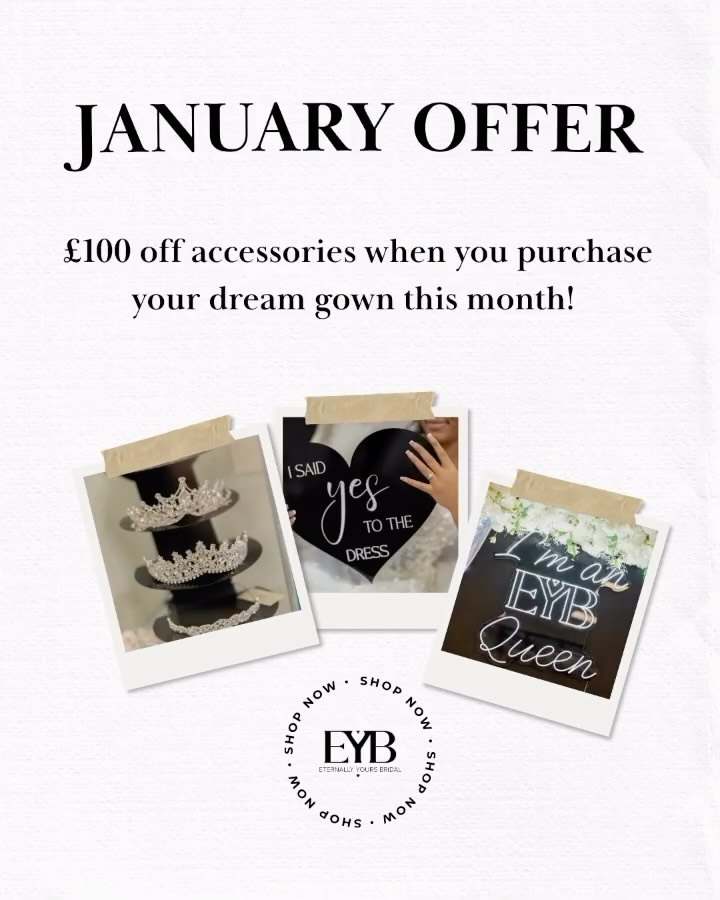 🤍2026 BRIDES 🤍you can officially say ‘I’m getting married this year!’
If you’re still searching for your dream dress now is the time to book in with us✨
Don’t forget our January offer …. £100 off accessories when you purchase your dream gown this month! 👰♀️
#weddingdress #bride #weddingexperience #weddings #weddingoutfits weddingstyle weddingdresses weddinginspiration weddingideas weddingdresssale bridalstyle bridesgrantham lincolnbride nottinghambride eastmidlandbride eastmidlandswedding bridetobe bridetribe newarkbride newarkontrent ollertonbrides tuxfordbrides Sleafordbrides mansfieldbrides doncasterbride