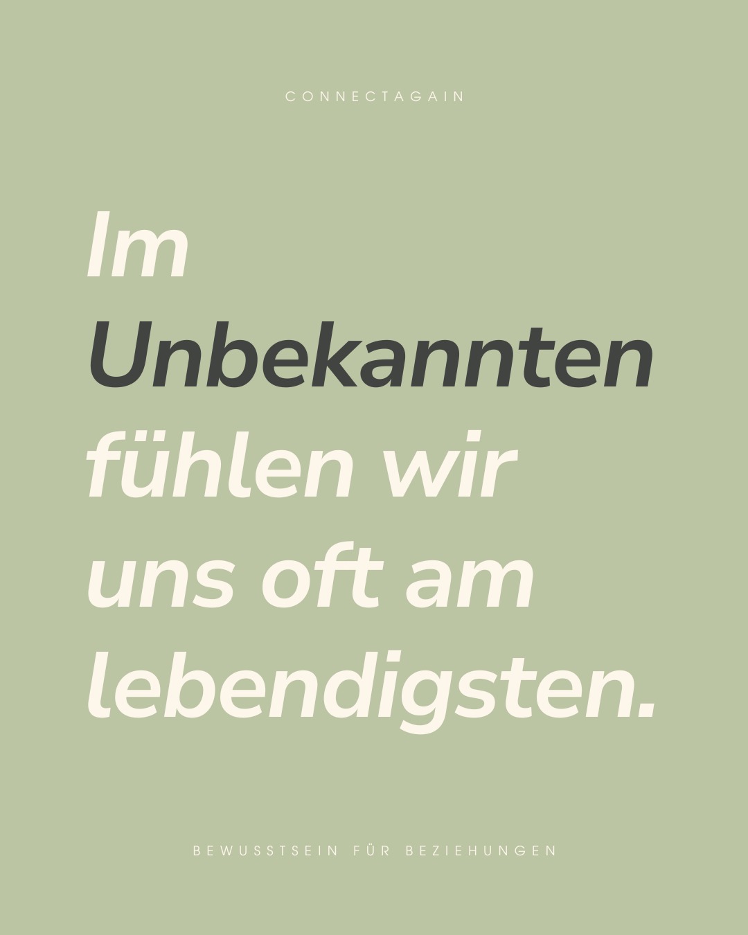 Manchmal verlieren wir mehr, wenn wir dort bleiben, wo wir sind, als wenn wir ins Ungewisse aufbrechen. #Veränderung
#Wachstum #Mut
