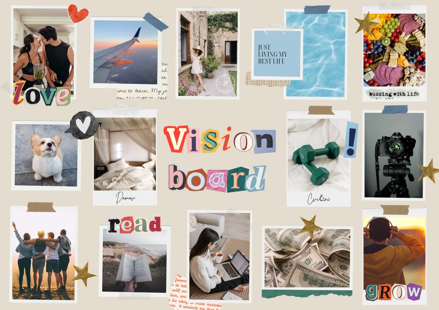 Dnes budeme tvořit každý svojí vision board . Nejpromyšlenější vision bord vyhraje sladkou odměnu . 🍫🍬🍭🍰 #visionboard #2026