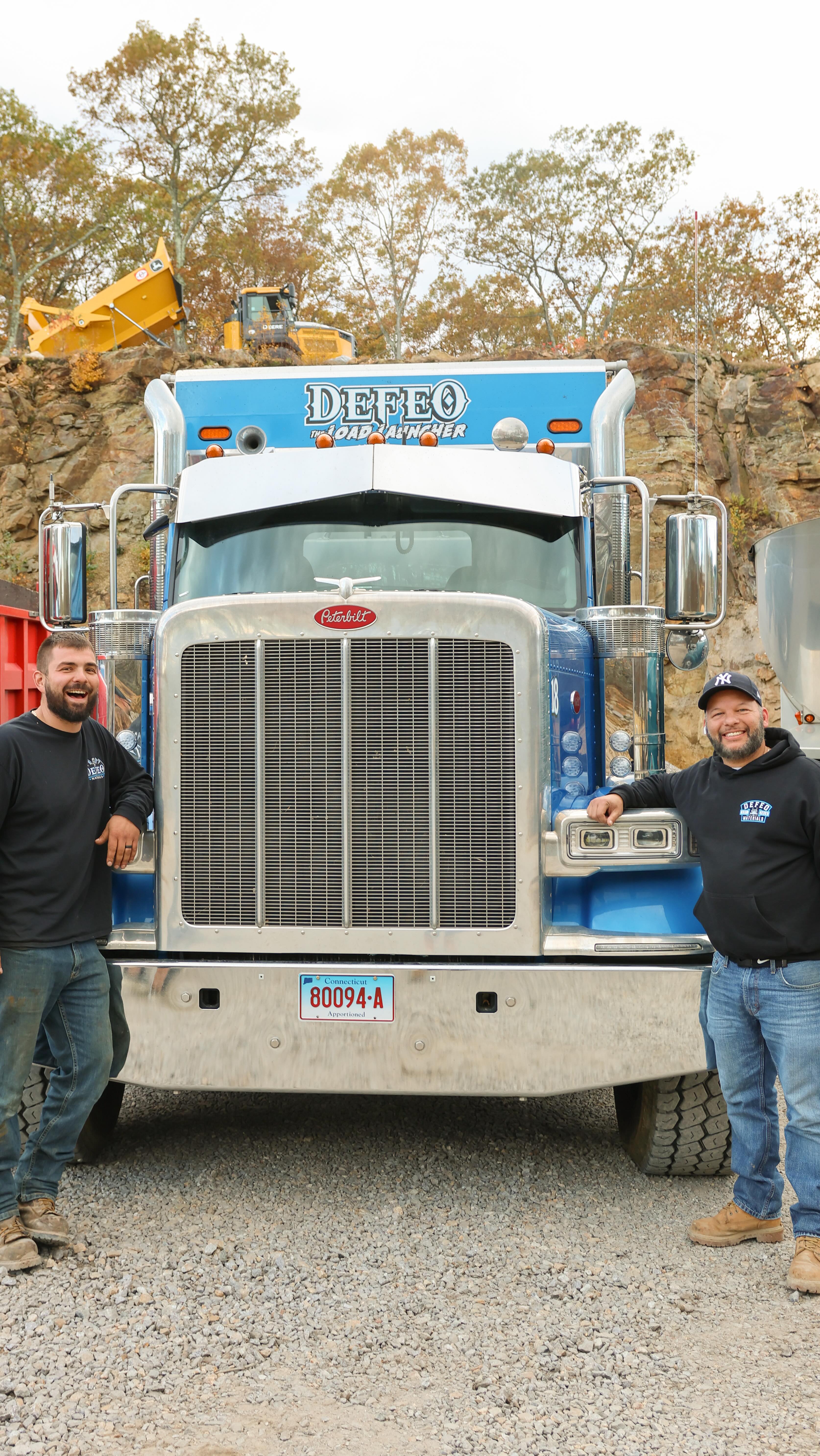 Filling a 23’ deep well in North Branford with 3/8” crushed stone from our quarry. Delivered right through the front doors and into the living room. No job too tight or too unique for the #LoadLauncher