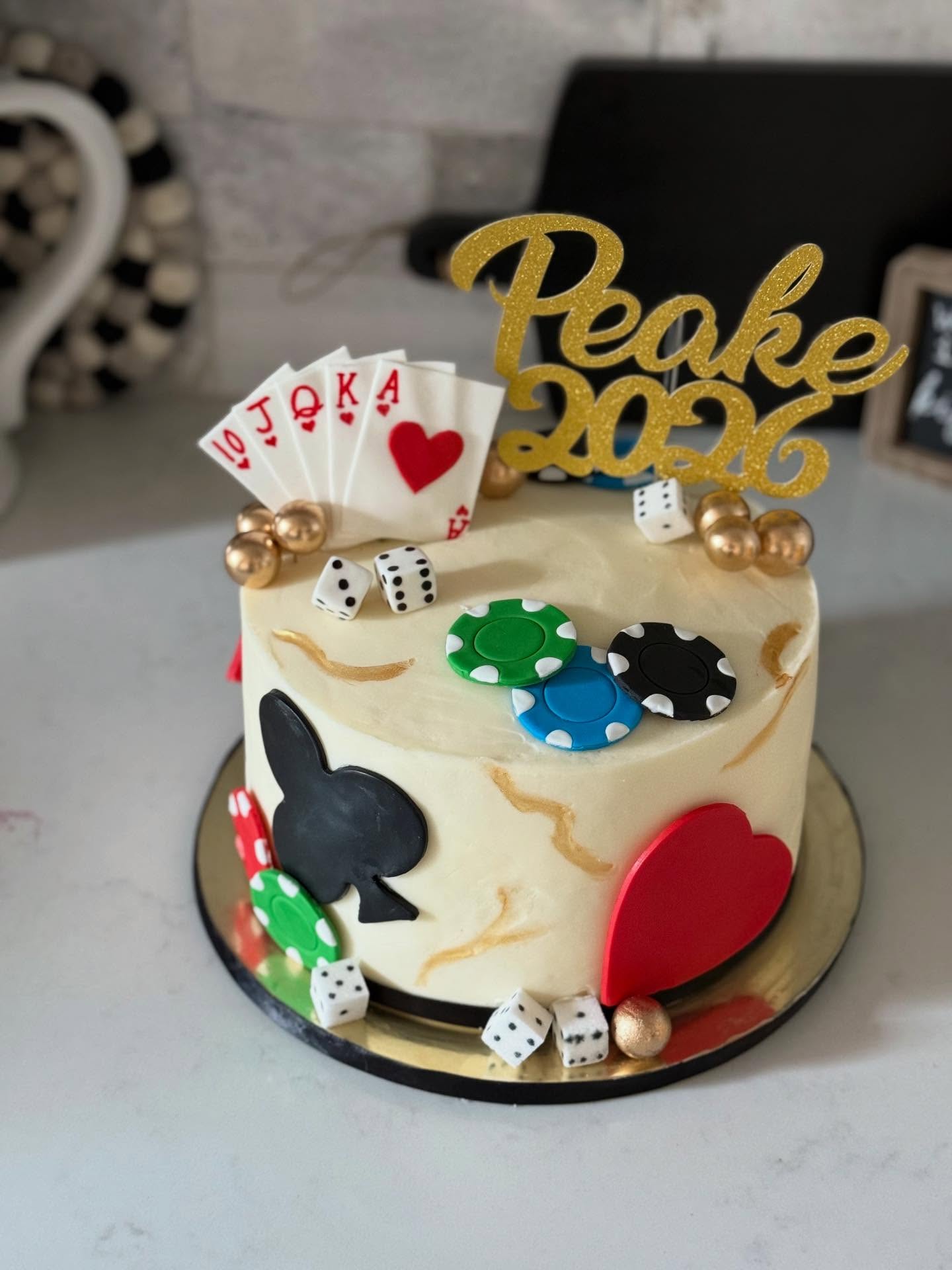 Casino theme cake 🎲