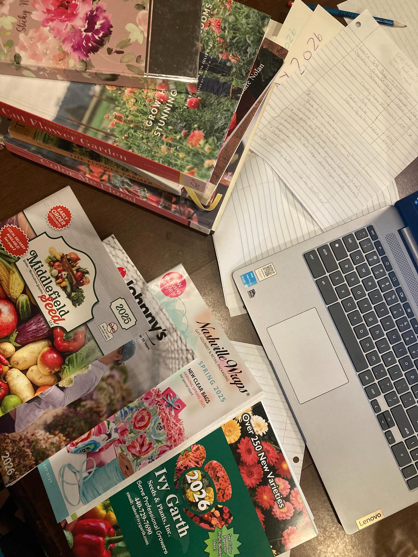 Raise your hand if you also have a seed addiction! First we get our want list together, then we add 💰 💰 💰 it up 😱 then we edit that want list 😂 #flowerfarmer #seeds #sorrynotsorry #farmplanning #january