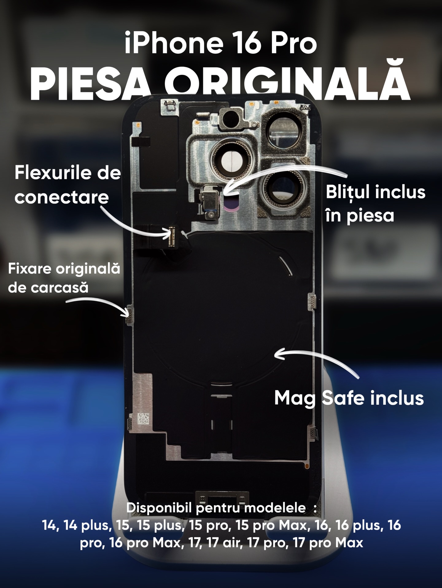 💎 Calitatea originală nu are compromisuri! La @restart.md , aducem doar piese autentice pentru ca iPhone-ul tău să funcționeze exact ca în prima zi. 📱✨
Avem în stoc piese originale pentru toată gama, inclusiv noile serii iPhone 16 și iPhone 17!
✅ Bliț inclus
✅ MagSafe integrat
✅ Fixare perfectă pe carcasă
✅ Conectivitate fără erori
Nu lăsa dispozitivul tău pe mâna pieselor de schimb dubioase. Alege siguranța!
📍 Adresa: Chișinău, str. Calea Moșilor 4
📞 Contact: 076 005 005
💎 Оригинальное качество не терпит компромиссов! В @restart.md мы используем только подлинные запчасти, чтобы ваш iPhone работал идеально, как в первый день. 📱✨
В наличии оригинальные детали для всей линейки, включая iPhone 16 и даже серию iPhone 17!
✅ Вспышка включена в деталь
✅ Встроенный MagSafe
✅ Оригинальное крепление к корпусу
✅ Безупречное соединение шлейфов
Не доверяйте свой гаджет сомнительным запчастям. Выбирайте надежность!
📍 Адрес: Кишинев, ул. Каля Мошилор 4
📞 Телефон: 076 005 005