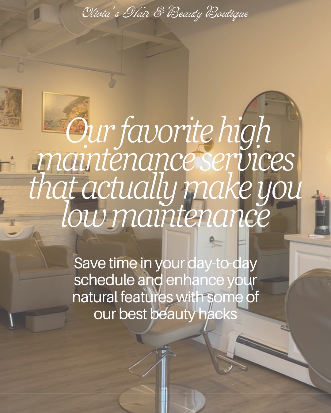 The OHB secrets to looking good 24/7 ✨ The best pro tip: book your hair + skin appointments at the same time and you will leave the salon feeling better than ever!!
Book one or book them all 😉 Click the booking link in our bio to get started!