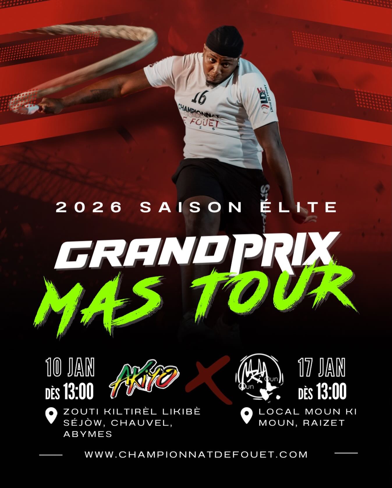 Le compte à rebours est lancé ⏱️
Des équipes, du rythme, du spectacle et de l’adrénaline.
Le Grand Prix Mas Tour arrive.
Préparez-vous à vibrer, à soutenir, à vivre chaque étape.✨🔥