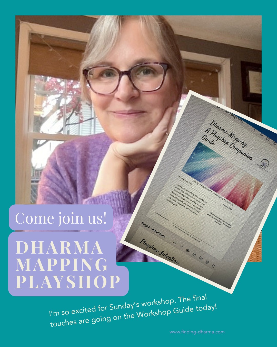 Putting the final touches on the Dharma Mapping Playshop Guide ✨
If you’re interested in manifesting with your soul - and having a clear, intuitive map to guide you through the year ahead - this playshop is for you.
Join me on Sunday, January 11, from 1–3 PM at Mind, Body, and Soul.
Link in bio or the first comment below for details and registration.
#dharmamap #findingdharma #manifestation