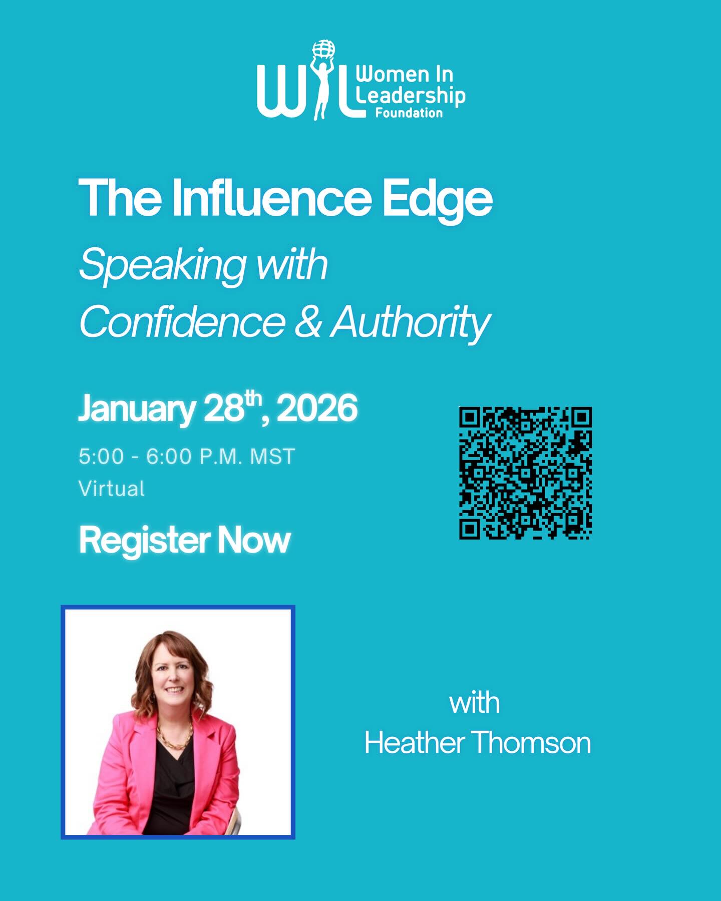 Find Your Voice ✨
Join us for The Influence Edge: Speaking with Confidence and Authority on Jan 28, 2026, 5–6 PM MST. This virtual session, hosted by our Edmonton Chapter, is part of the Women, Work, and Wellness Series and is designed to help women communicate with clarity, confidence, and impact.
In this 1-hour session with Heather Thomson, you’ll:
✅ Identify habits that undermine authority
✅ Navigate the likeability–competence double bind
✅ Use assertive, impactful language to be heard and respected
Whether you’re leading meetings or advocating for yourself, this session gives practical tools to strengthen your presence, influence, and executive confidence ✨
👉 Register in our bio under Upcoming Events or scan the QR code!
#WomenInLeadership #TheInfluenceEdge #SpeakWithConfidence #ProfessionalDevelopment #Confidence ExecutivePresence WomenWorkWellness
