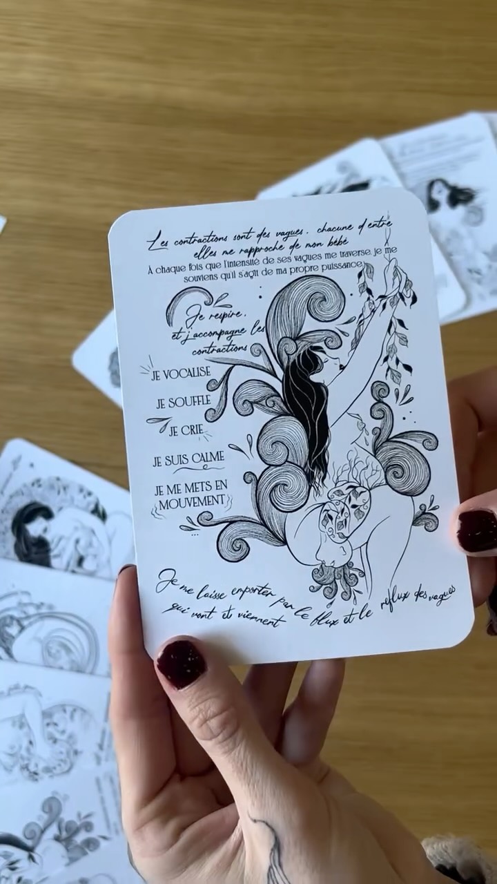 Futures mamans en fin de grossesse n’hésitez pas à m’écrire pour un envoie express des cartes Mantras. À la demande, j’expédie le jour même, au pire le lendemain et les cartes arrivent sous 48h ✨
🌙Pour accompagner les femmes et leur bébé vers un accouchement en confiance et en conscience, j’ai créé 16 cartes d’affirmations positives pour se préparer à l’accouchement avec chacune une illustration et des mantras clés, forts et puissants pour apporter un plein de confiance aux femmes et en leur capacité à faire naître leur bébé.
🌙 Dispo sur la boutique www.fleure-bleue.com
– Lien dans la bio
#accouchement #accouchementnaturel #accouchementphysiologique #naissancerespectée #naissancerespectée