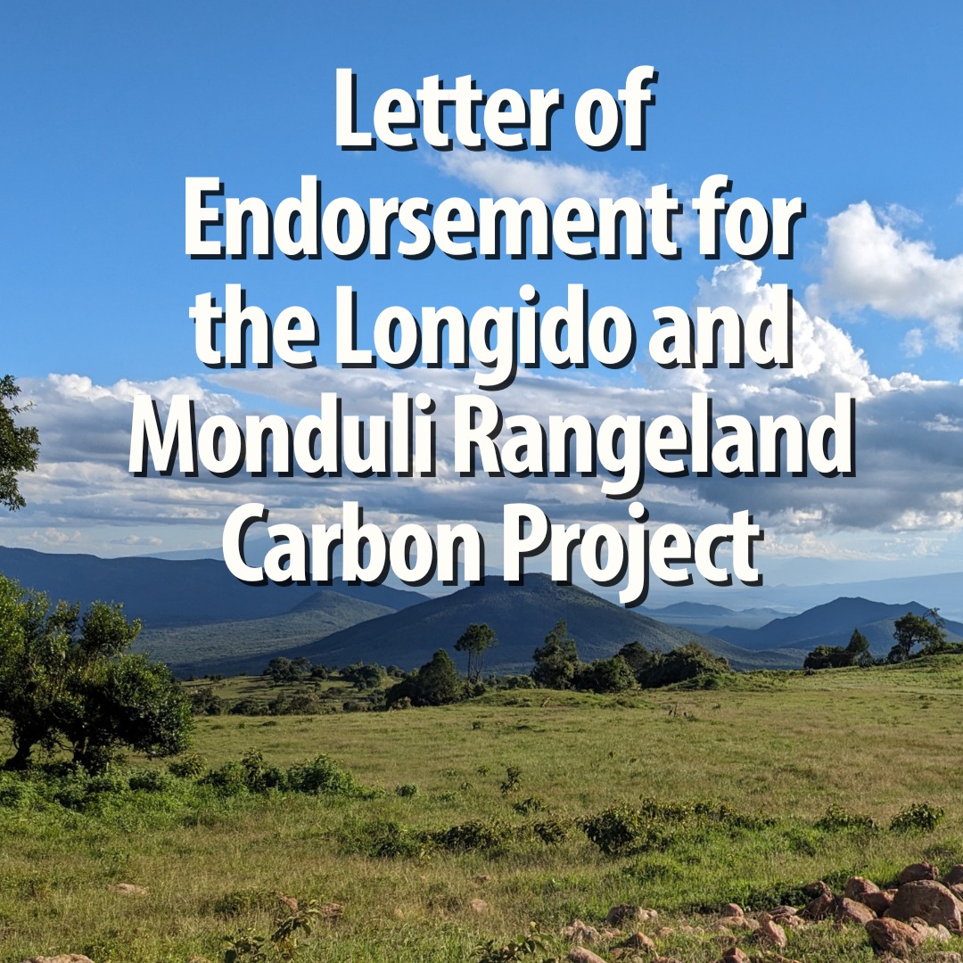 The Longido–Monduli Rangeland Carbon Project achieved a regulatory milestone by receiving a Letter of Endorsement from Tanzania’s Vice President’s Office, which formally authorizes carbon trading activities and confirms alignment with national climate priorities!
This approval reflects strong local partnerships, regulatory compliance, and a commitment to high-integrity carbon standards.
Photos by Ed Jenkins