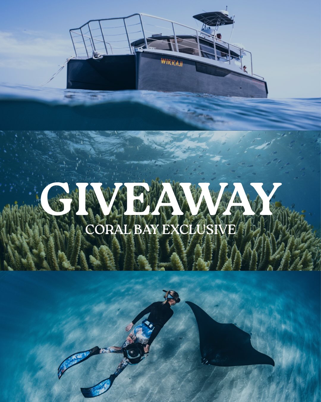 GIVEAWAY ✨
Win a Coral Bay Exclusive tour voucher
valued for 2 people 🌊
To enter:
1️⃣ Follow @oceanecoadventures
2️⃣ Like this post
3️⃣ Comment below & tag who you’d bring
Bonus entry:
▫️ Share this post to your stories & tag us
Voucher valid for up to 3 years from date of issue.
Open to 18+ worldwide.
Entries close Saturday 17th January 2026 at 11:59pm AWST.
📌 Full terms & conditions via link in bio
Good luck 🤍