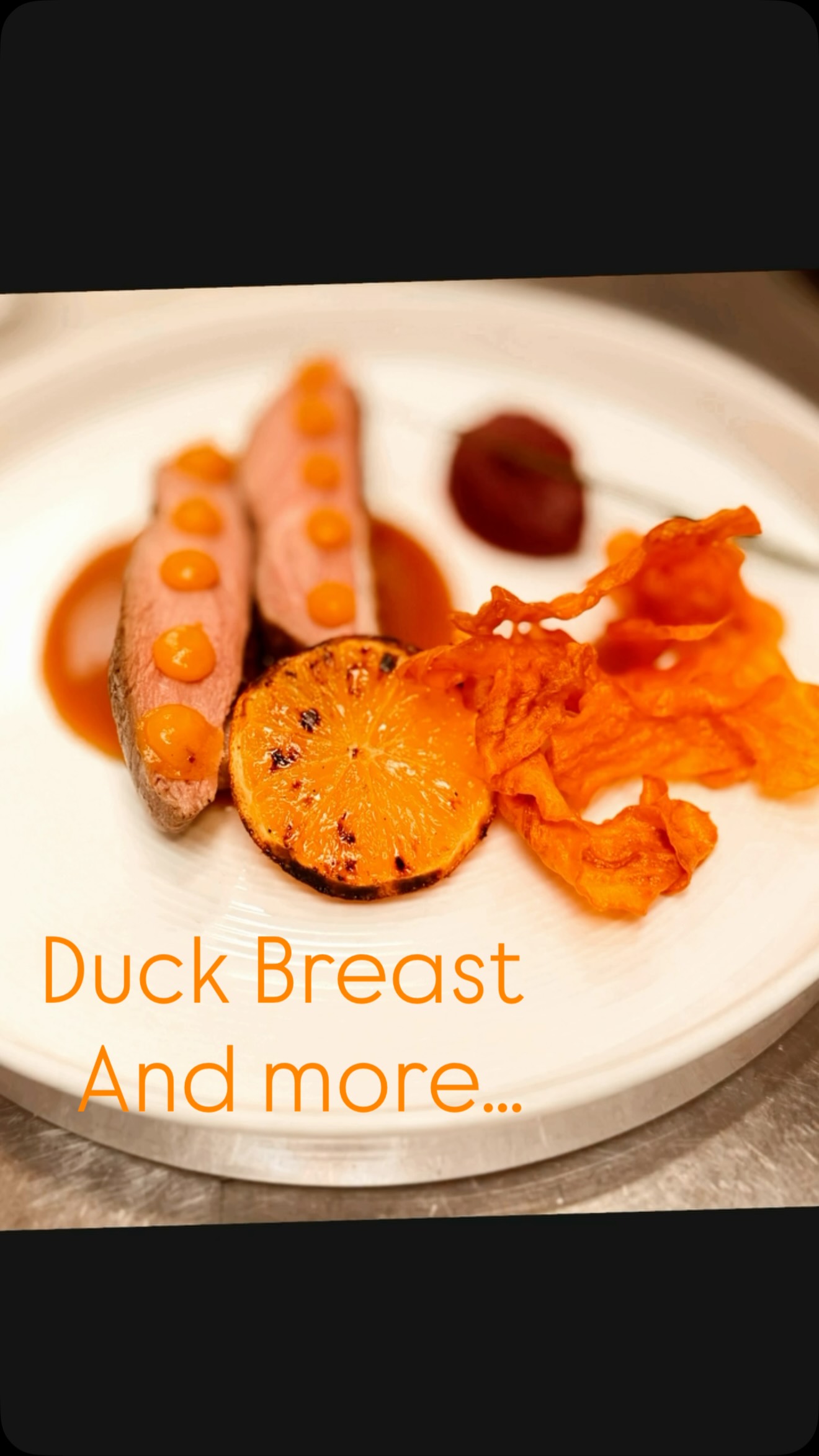 🔥 January Special at Bellezza 🔥
Sous-vide duck breast, finished over hibachi charcoal grill for that irresistible smoky aroma.
Paired with a vibrant orange sauce, apricot gel, silky beetroot purée, and crisp sweet potato chips.
From the first look to the final bite, it’s full of contrast, balance, and depth.
Our customers gave it a 👍 — and we couldn’t agree more.
✨ Available this January only — a must-try.
#BellezzaMalvern #melbornefood #malvernrestaurants #dinnerinmelbourne #melbournefoodie