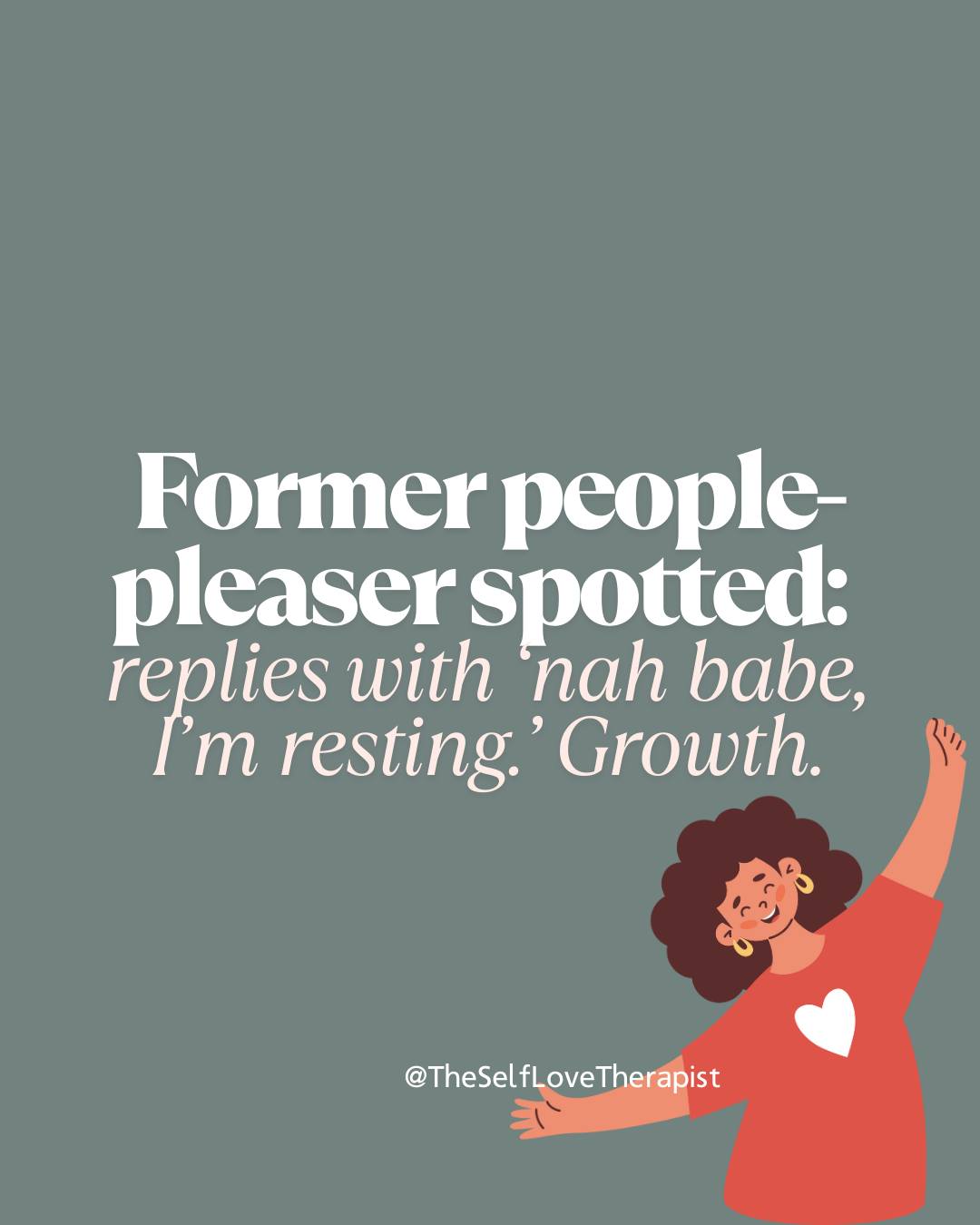 “I love you, but no.” That’s not rejection, it’s self-respect.
If you’ve spent years being the fixer, the peacekeeper, or the one who kept everyone else happy in the group chat, then you know the guilt hangover that comes with finally putting yourself first.
But healing people-pleasing isn’t about becoming cold or selfish. It’s about balance. You can still be loving without over-giving. You can still show up for your friends without burning out. You can still belong without abandoning yourself.
This is what recovering from people-pleasing looks like: resting instead of over-explaining, saying no without guilt, and trusting that real relationships can handle your boundaries.
💬 Tell me: what’s something you used to say “yes” to that you now say “no” to with peace?
📌 Save this for when the urge to over-explain kicks in.
#PeoplePleasingRecovery #SetBoundaries #SelfWorthJourney #HealingFromTrauma #RecoveringPeoplePleaser #InnerChildHealing #RelationshipBoundaries #BoundariesAreBeautiful #HealingJourney #TheSelfLoveTherapist