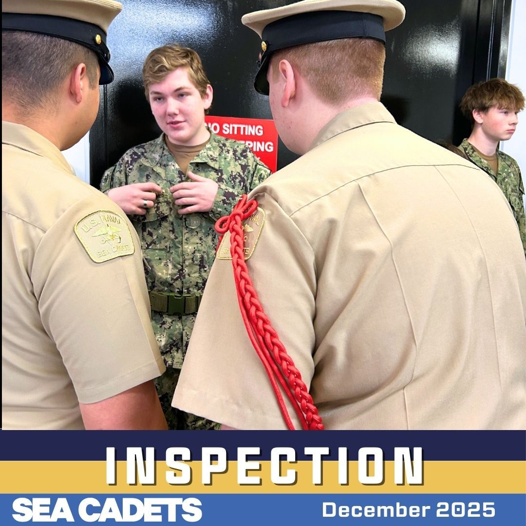 ⚓👀 **Uniform Inspection — 9-1-1 Division** 👀⚓
Cadets of the **9-1-1 Division** stepped up for **uniform inspection**, showing attention to detail, pride, and professionalism. 🌟 From sharp creases to polished shoes, inspections reinforce discipline and standards that matter on and off the drill floor.
Great job, cadets—stay squared away! 💪⚓
#SeaCadets #911Division #UniformInspection #AttentionToDetail #CadetLife #Discipline #ProudCadets