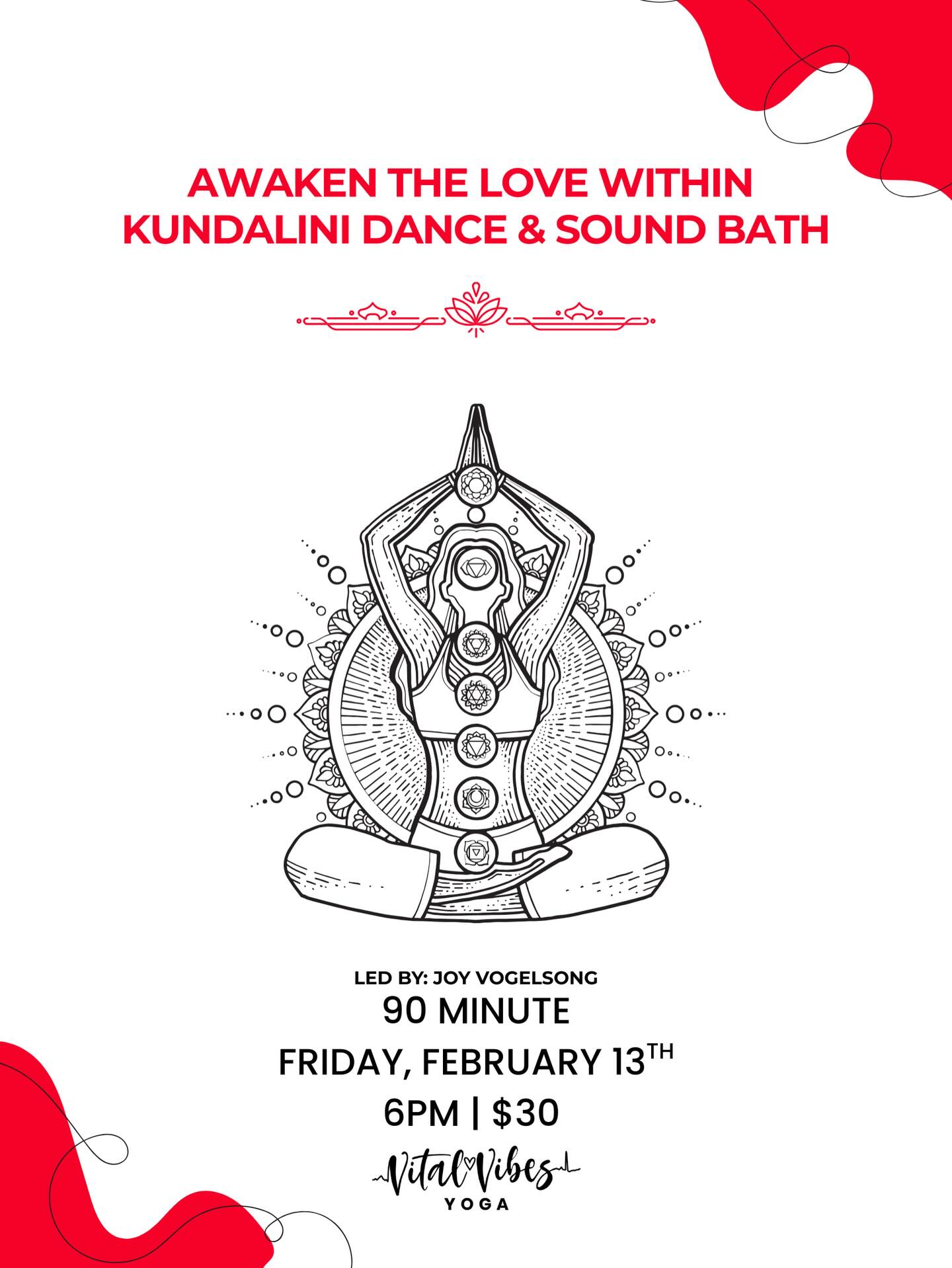 ❤️Awaken the Love Within❤️
Join us for a heart-opening evening of meditative movement and sound designed to awaken the love within. Through gentle, expressive kundalini-inspired dance and a deeply relaxing sound bath, we’ll create space to connect inward, soften the body, and open to pleasure, presence, and self-expression — whatever that looks like for you!
This workshop is open to all bodies and experience levels. Come as you are, move how you feel, and leave feeling more connected, alive, and in love with your inner world.
🧘🏻♀️ February 13th, 6pm | $30
🌀 Kundalini dance & sound bath
💌A perfect way to bring in the love holiday!
Space is limited — secure your spot today!🌹
#kundalinidance #yoga #perrysburg #soundbath #valentines