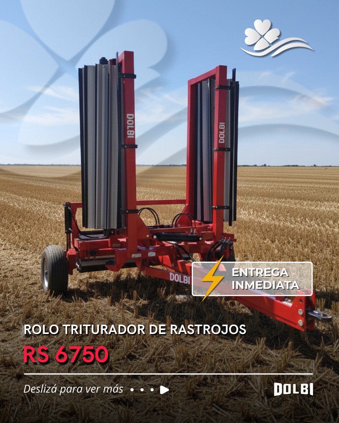El rolo triturador Dolbi RS 6750 es tu aliado para transformar rastrojos en cobertura eficiente, cuidando el suelo y preparando la próxima campaña🌱
➡️Adelantate y conseguí el tuyo
Contacto:
📞📲 2923 57-4959
📞📲 2926 54-4197
#dolbi #rolo #rolotriturador #agricultura #maquinariaagricola #agro #agronegocio #campo #campoargentino #trevoragro #trevoragromaquinaria