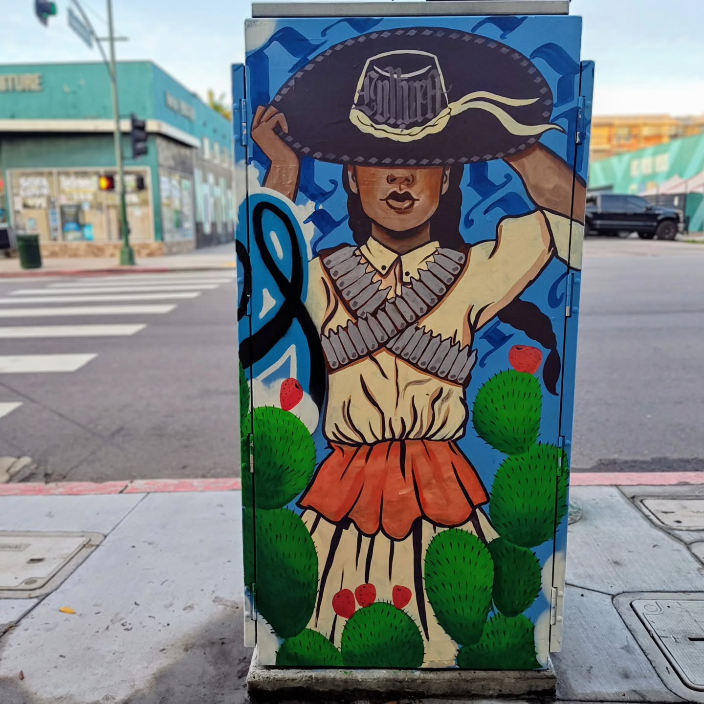 BYE BYE 2025 and HELLO 2026!
We’ll admit — we were a little slow this year — but we’re ready and excited for a fresh start!
A big goal for 2026 is to work toward bringing more utility art to the Imperial Valley — art that celebrates creativity, identity, and community (in small packages).
This piece caught my eye today and made me think of the bold, brave, and inspiring women of the Imperial Valley.
Found on University Avenue in North Park, San Diego, this striking portrayal of a female revolutionary spirit reminds me of the courage, resilience, and pride that our Imperial Valley women share.
Art like this doesn’t just beautify — it inspires, connects us to heritage, and reminds us that our stories matter.
Thank you all for your continued support! We hope to see you out in the community as we continue to bring art with purpose and character to our beloved Imperial Valley.
Word of the day - #soldaderas - women who fought or supported troops during the Mexican revolution.
#imperialvalleyart #artof2026 #artwithpurpose #communitystories