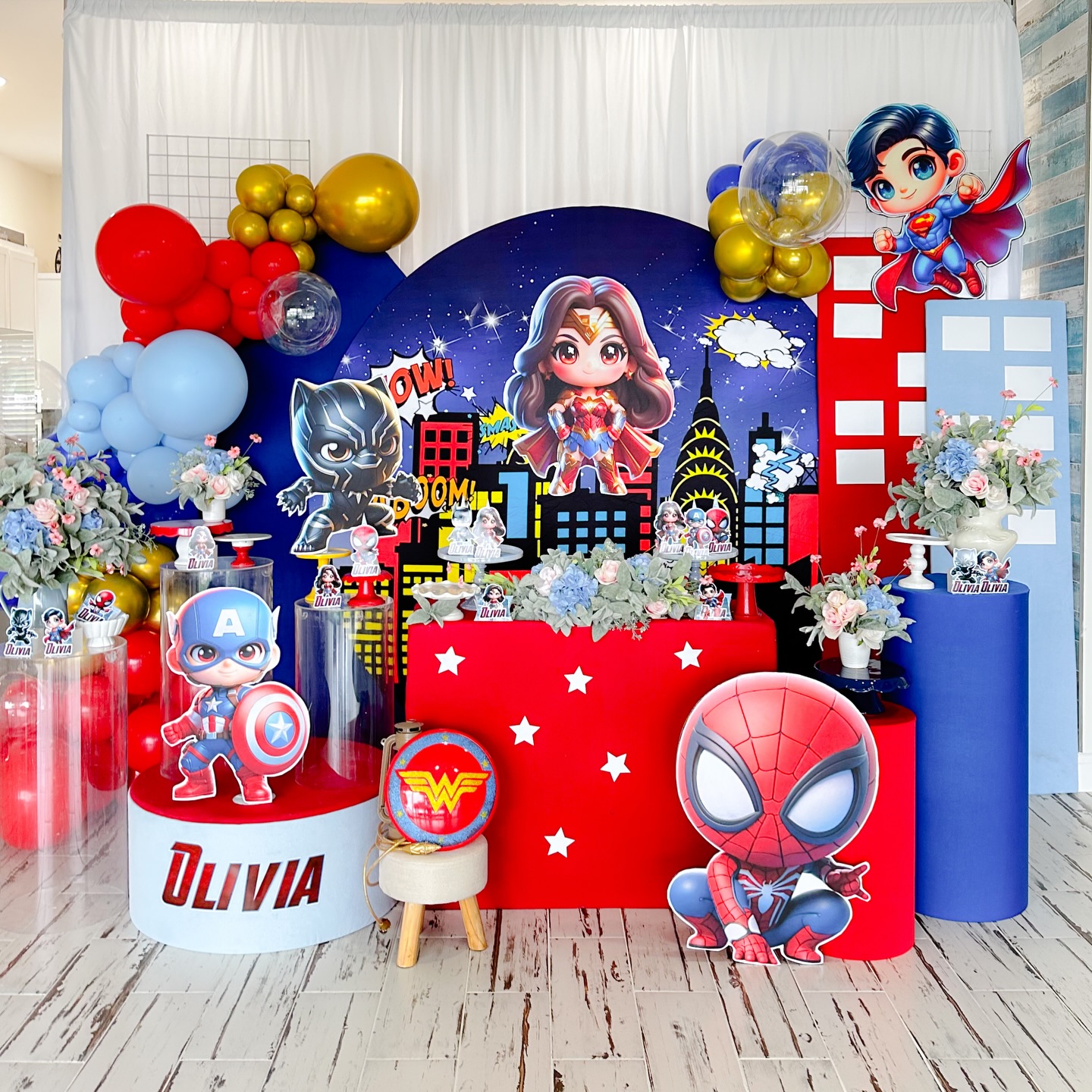 A cute superhero decoration for Olivia 🥰
