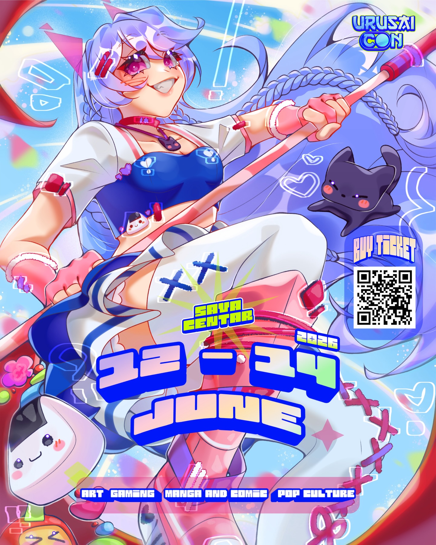 The official artwork for Urusai Con 2026 is finally here ✨
🎫 Tickets are now on sale!
Link in our bio or @tickets.rs website.
Secure yours and be part of an unforgettable experience, June 12 - 14 at @sava.centar
Kids under 11 enter for free with an adult ⭐️
Illustration by @alstro_21souls
Art Direction & Poster Design by hvmanpvnda