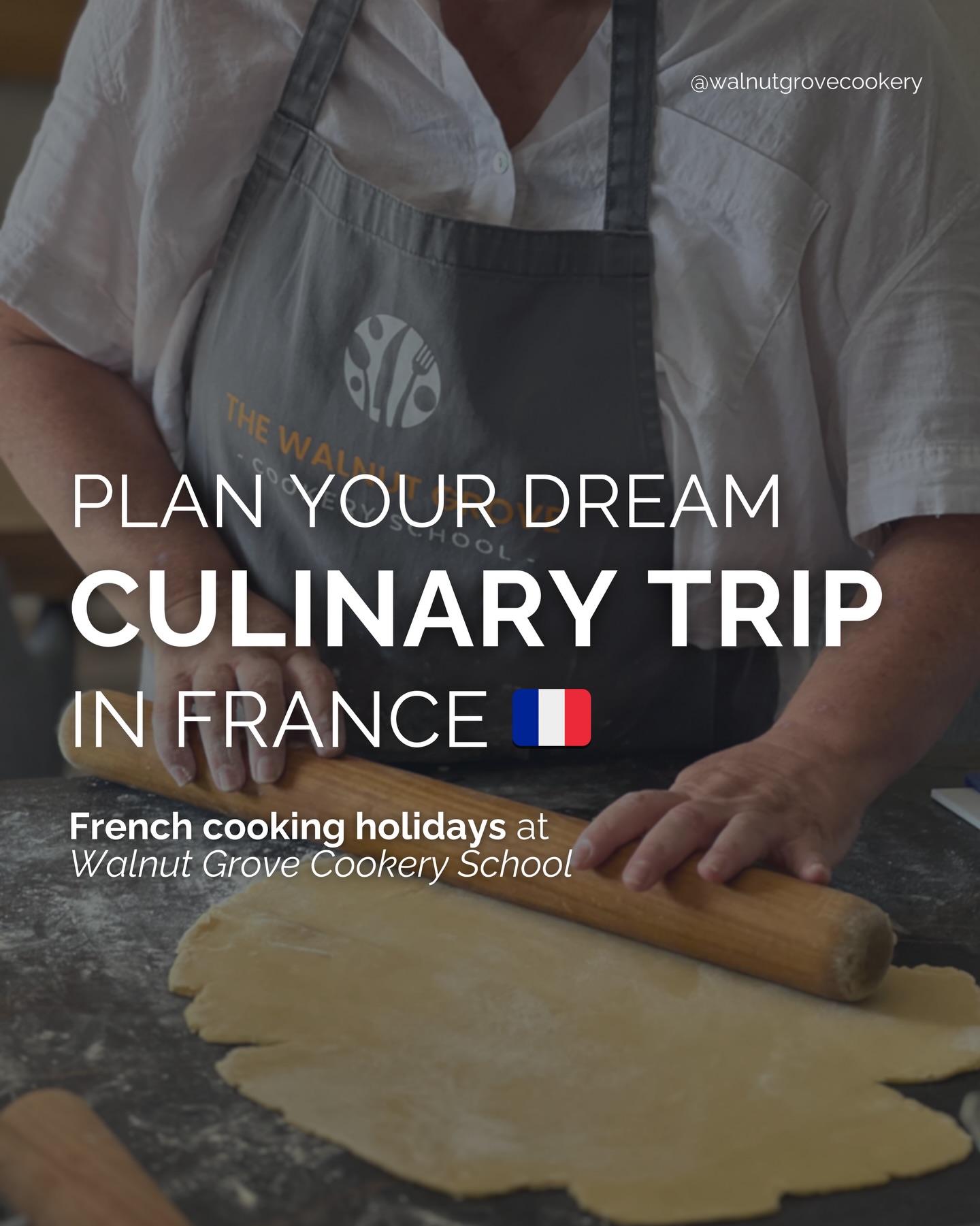 Dreaming of France through its food? 🇫🇷
At Walnut Grove Cookery School, we invite you to experience French cuisine the authentic way — cooking with a French chef, discovering local traditions, sharing meals, and exploring the real France beyond the kitchen.
From hands-on cooking classes to excursions, markets, and unforgettable moments around the table, our French cooking holidays are designed for food lovers who want more than a recipe.
✨ Plan your dream culinary trip
👉 Visit our website for all the details
🔗 thewalnutgrove.fr