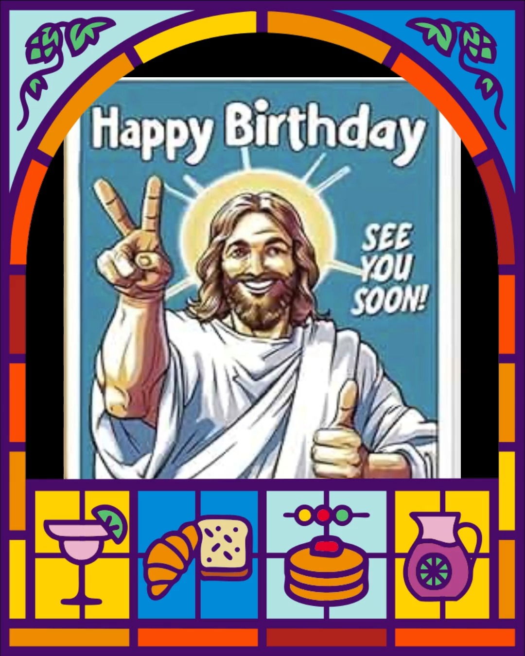 We are having your birthday party. We got you a cake, a bev and a band.
https://tinyurl.com/ThirstyHungry