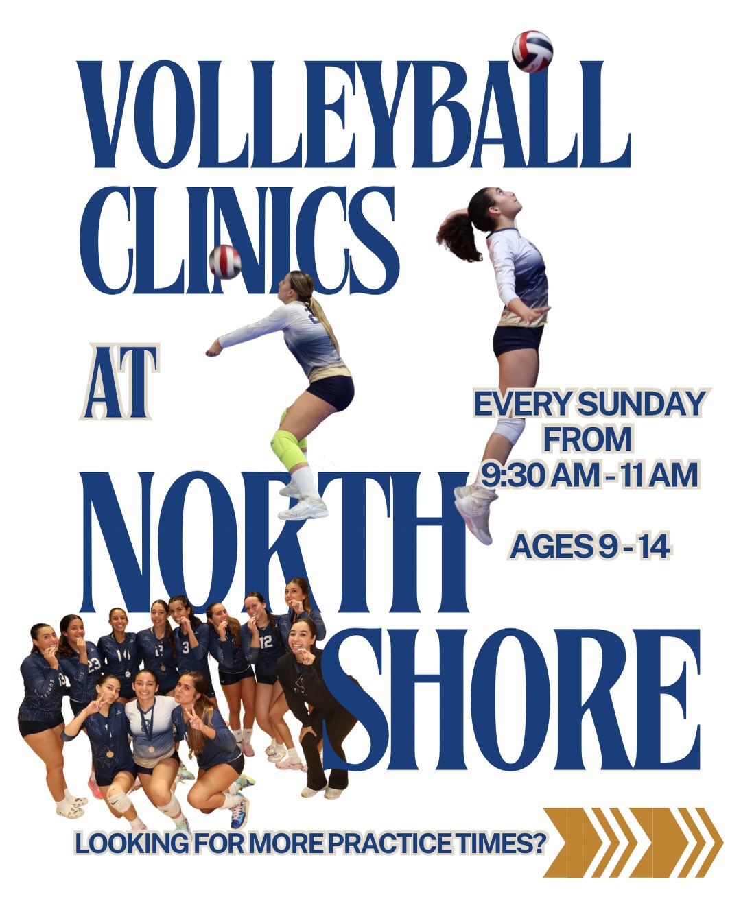 Volleyball Clinics at North Shore ๐
Join us on the court and practice your skills! Sign up on our website - link in our bio.
#volleyballclubsmiami #miamivolleyball #Playerosvolleyballclub #volleyballclinics