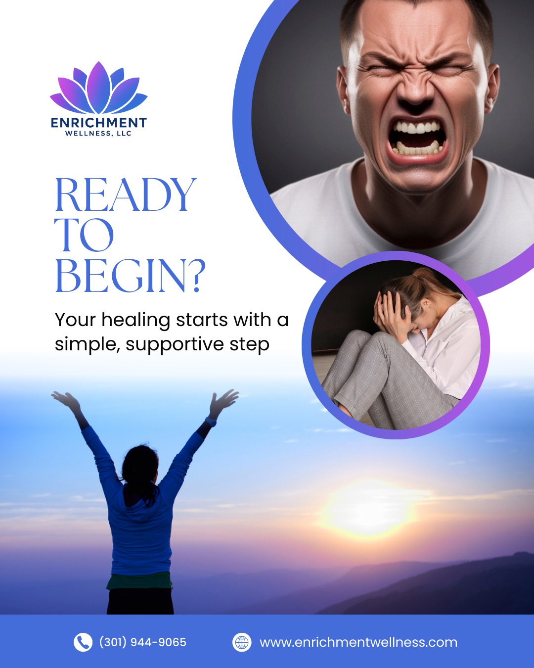 It’s easier than you think — just one step. Book a consult, and let’s explore if IFS is right for you.
Click link in bio to schedule now.
www.enrichmentwellness.com | (301) 944-9065
#therapystartshere #ifs #mentalhealthsupport #enrichmentwellness