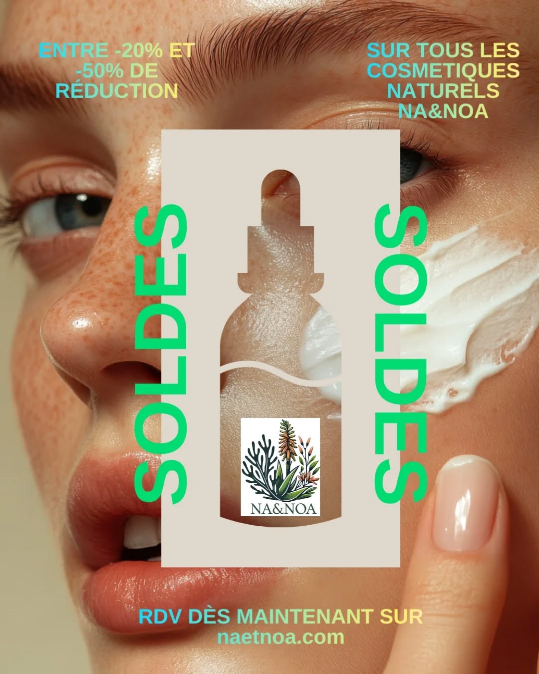 ✨ SOLDES D'HIVER NA&NOA ✨
C'est le moment de sublimer la peau naturellement ! Profite de -20% à -50% de réduction sur toute la gamme de cosmétiques naturels NA&NOA : des soins doux, efficaces et respectueux de la peau comme de la planète.🌿
Crèmes, sérums, huiles... chaque produit est formulé avec des ingrédients purs pour révéler l'éclat naturel de la peau.
💚 Offre valable pour une durée limitée !
🛍️ Découvre vite la sélection sur naetnoa.com et fais rayonner ta beauté au naturel.
#naetnoa #cosmetiquesnaturels#cremehydratantevisagenaturelle #cremevisagenaturelle#meilleurecremevisagesansproduitschimiques