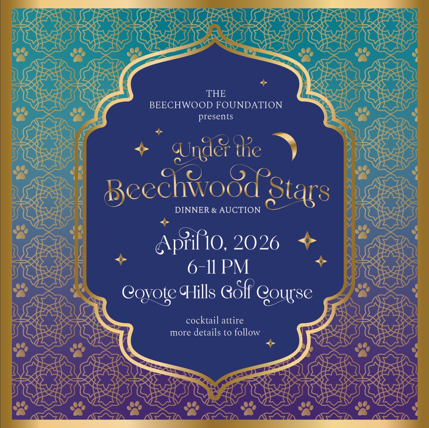 Mark your calendars! You’re invited to Beechwood’s Annual Dinner and Auction on Friday, April 10, 2026 at a new location, Coyote Hills Golf Course in Fullerton.
Prepare for a magical evening of celebration and fundraising under the stars, with all proceeds dedicated to enriching our school. Your presence is the greatest treasure!