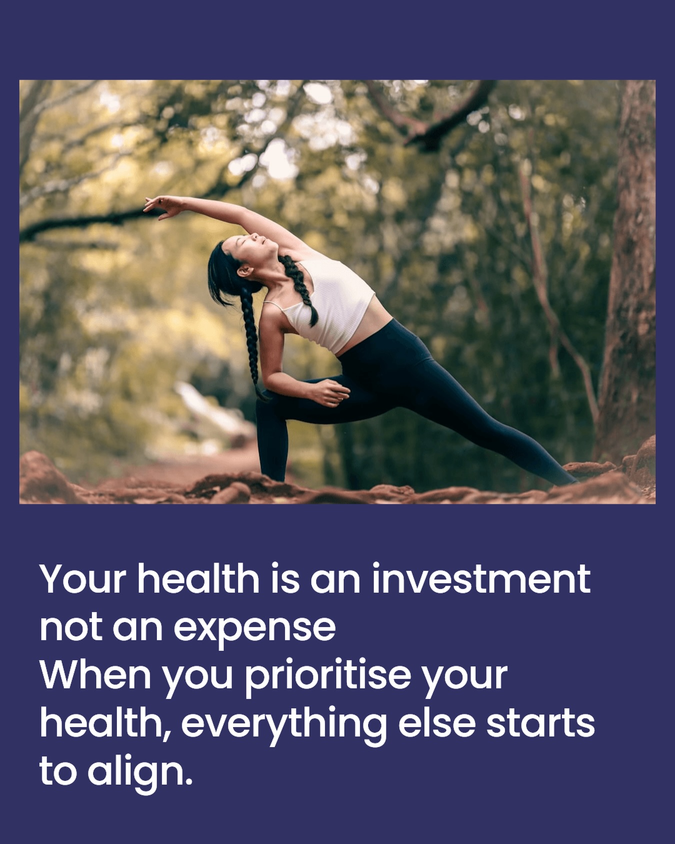 Health is the highest return investment you’ll ever make.
When you prioritise nourishment, recovery, and inner support, you’re not chasing quick fixes you’re building long-term vitality.
Because confidence, energy, and longevity are earned quietly, over time.