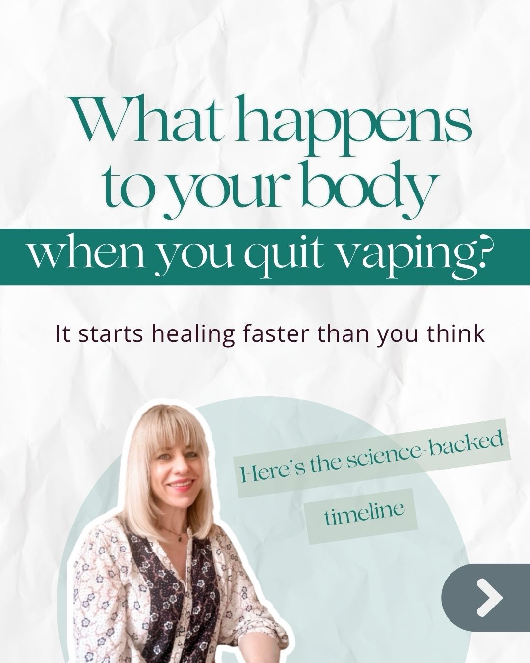 You’ve made a decision to quit vaping. That’s brilliant. But what’s actually going on in your body as you withdraw from your vaping habit?
Many people fear the withdrawal lasts weeks. It doesn’t work like that. Here’s the timeline of how your body quickly starts to heal when you quit & the changes you can expect to see, to keep you motivated:
Hour 12: 93% of the nicotine has already left your body. The half-life of nicotine is pretty fast. What you’re feeling at this point isn’t your body needing nicotine. It’s more likely to be your brain craving its familiar pattern & habit.
Day 3: This is the peak. You could feel on edge or irritable. But here’s the thing to keep you going - if you can get through day three, you’ve climbed the steepest part. It genuinely gets easier from here.
Week 1: The physical symptoms start to ease. The body is adjusting. Acute withdrawal is subsiding. The new way of being starts to feel increasingly normal. You’re laying down new patterns now.
Weeks 2-4: Your body has largely adjusted. The physical withdrawal is mostly complete. What remains is behavioural - navigating random cravings triggered by specific situations. Your brain is processing & saying goodbye to a long-standing pattern.
Within weeks: Lung function is improving. Taste & smell are restored. Healthier gums. More sustained energy. Your skin looks better
Some people say they think about vaping more in weeks 2-4, even though they are feeling physically better. That’s not lack of willpower, it’s the brain processing & laying down the new healthier habit.
What blocks most people isn’t the physical withdrawal, it’s not knowing what to expect. And the anticipation is often worse than the reality.
The real secret most people don’t know is that nicotine doesn’t relax you. It’s the breath inhalation & exhalation when you take a drag.
You are definitely stronger than any craving. You can definitely do this & enjoy the difference you are making to your health & wellbeing.
Save this for when you need it, or share with someone it might help.
#quitvaping #hypnotherapist #newyearresolutions #quitsmoking #healthkick