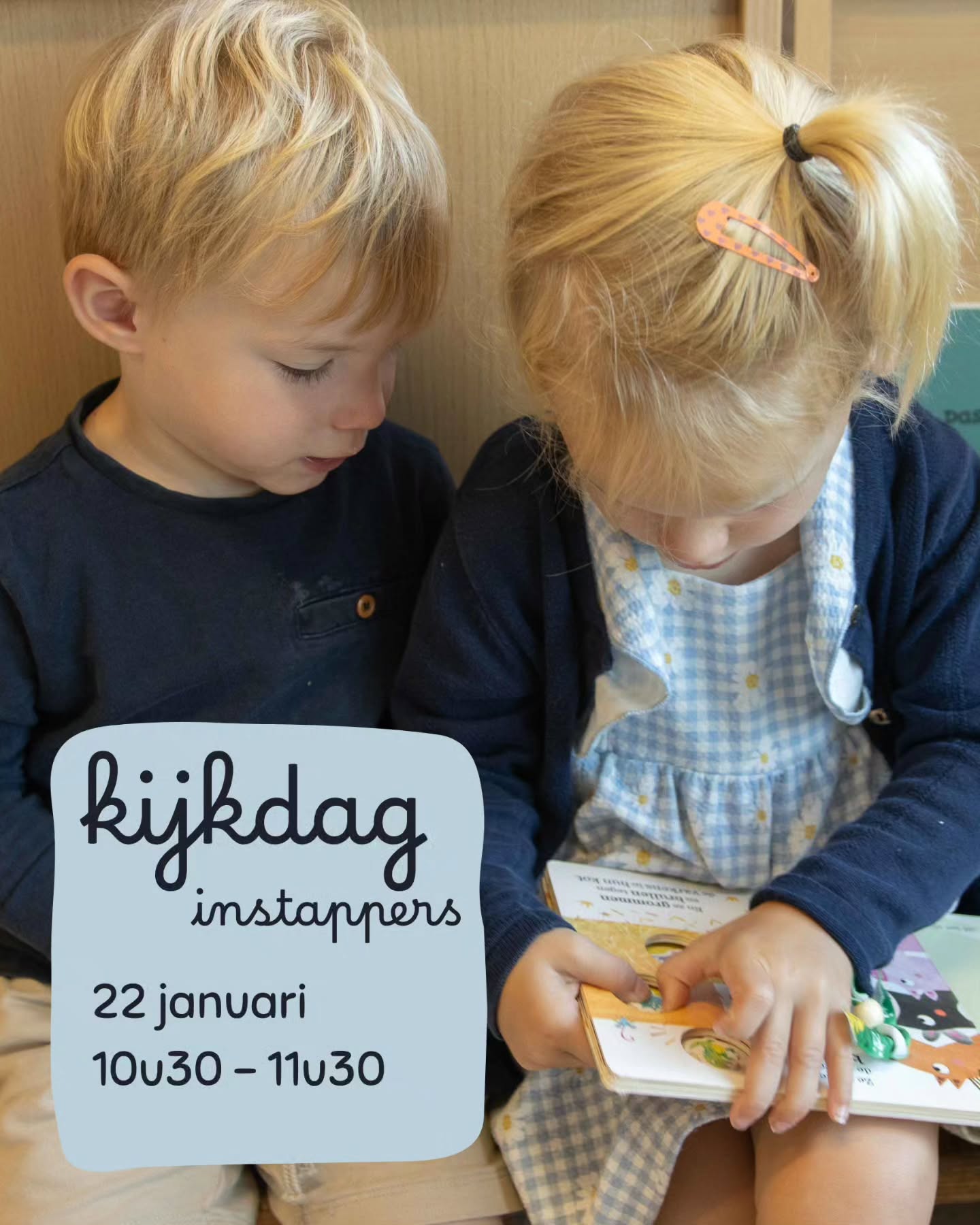Kijkdag π
Op donderdag 22 januari zetten we
de deur van onze instapklas open.
Is je kindje geboren op of voor 2 augustus 2023?
Dan mag het instappen op 2 februari.
Komen jullie graag de sfeer opsnuiven
in onze kleuterschool,
kennismaken met de juf,
eventjes meespelen?
Heb je vragen?
Of wil je graag onze klassen, speelplaats
of werking ontdekken?
Kom dan gerust, samen met je kindje
langs in de klas op 22 januari
tussen 10u30 en 11u30.
Graag ineens inschrijven?
Vergeet dan zeker het ID van je kindje niet.
Wij kijken er naar uit
om jullie te leren kennen.
Welkom. π
#kleuterschool #instapklas #halloschool #dessel #wegwijzer