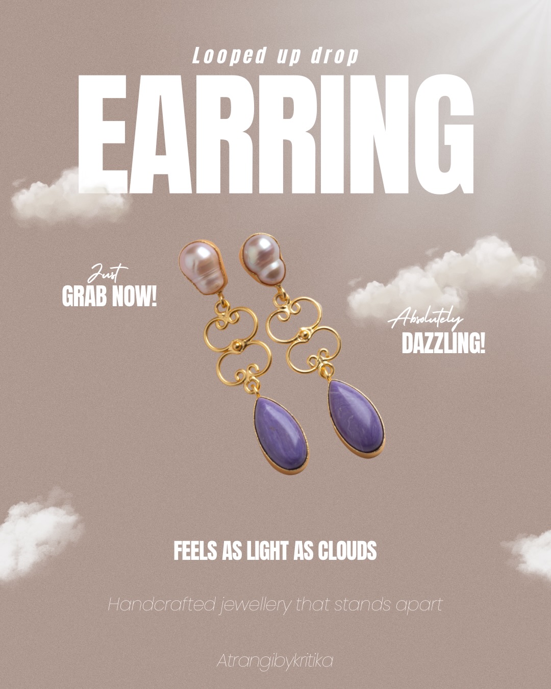 Warning: Compliments may increase dramatically
Wear once, answer “Where did you get this from?” forever.
#AtrangibyKritika #understatedluxury #handcraftedjewellery #sustainablejewellery #womenownedsmallbusiness