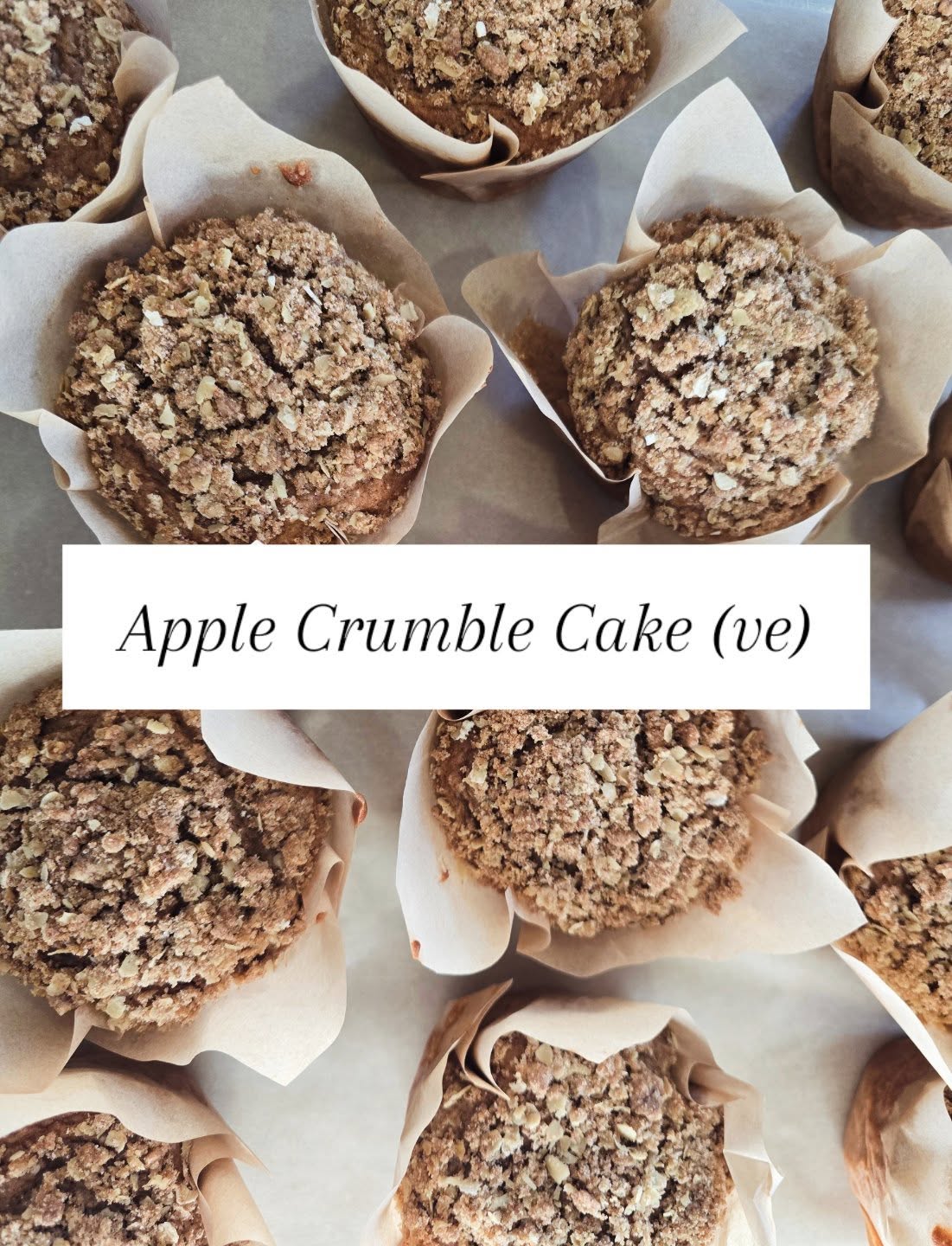 Apple Crumbe Cakes fresh out the oven earlier this afternoon 🍎🍏
Made with apple & cinnamon compote to keep the cake lovely & moist, topped with cinnamon oat crumble for some crunch ✨️
All vegan and no nasties 💛
#layerd_cakes #bakefromscratch #vegancake #veganbakes #applecrumble #coffeeshopsupply #eatgoodcake #realingredients #pastrylife #baking #yorkshirefoodanddrink